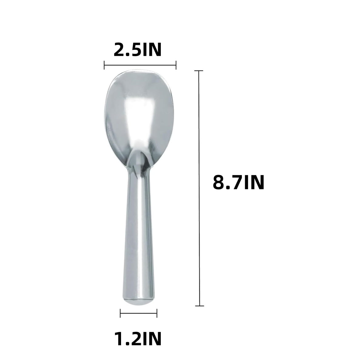 QZS Kitchen Anti-Freeze Ice Cream Spade,Aluminum Alloy Ice Cream Paddle with Comfortable Handle,Dessert Spade for Indoor and Outdoor Use,1Pack - Image 2