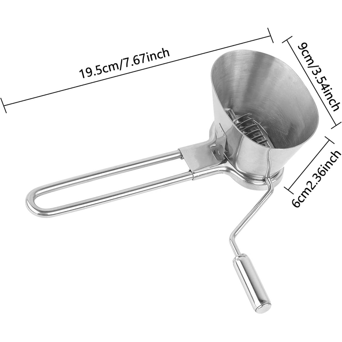 Tutuviw Manual Stainless Steel Parsley Shredder,Pepper Grinder,Herb Roller Mincer,Handheld Spice Grinder,Versatile Kitchen Tool for Herbs Vegetables Spices,Easy Hand-crank for Quick Cutting/Mincing - Image 2