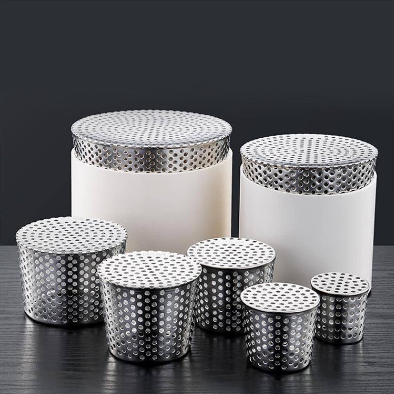 PVC Termination Cap, Mesh Screen Vent Cover, Stainless Steel Mesh Vent Cap, Birds & Rodents Proof Cones Cover, Stainless Steel Conical Exhaust Pipe Cover, Downspout Guard Filter Strainer F - Image 3