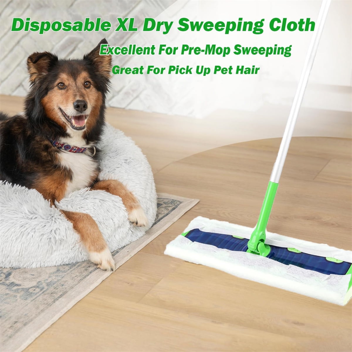 QZS Dry Sweeping Cloths,9.8x17.3In Disposable Dry Mop Refills Floor Cloths for Home,Hardwood Floor Dust and Cleaning,30Pack - Image 4