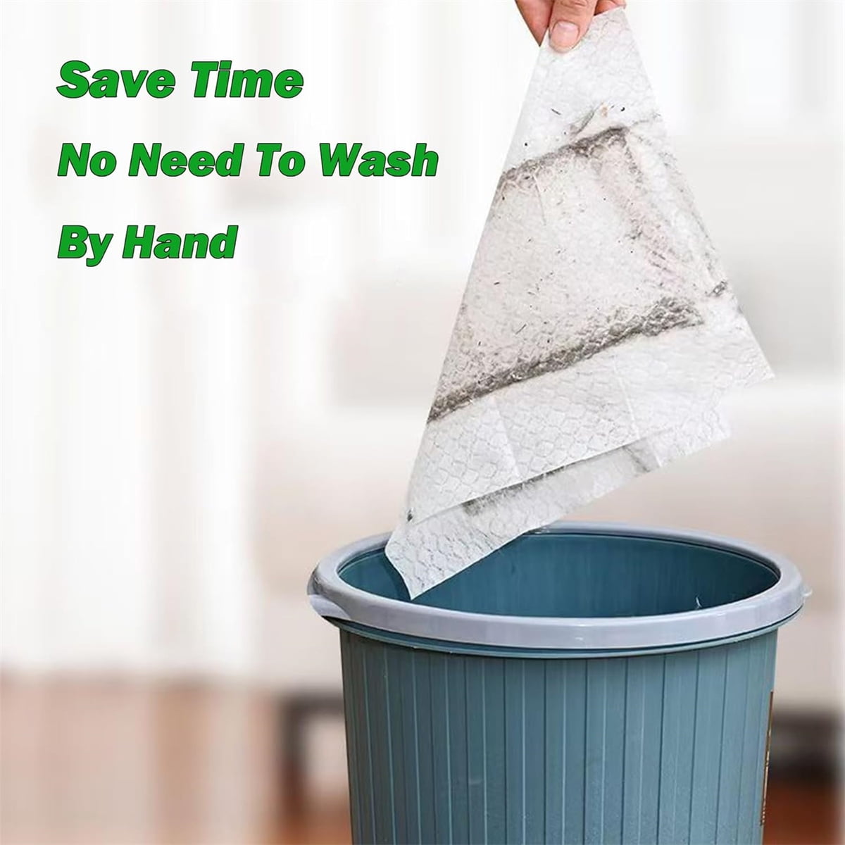 QZS Dry Sweeping Cloths,9.8x17.3In Disposable Dry Mop Refills Floor Cloths for Home,Hardwood Floor Dust and Cleaning,30Pack - Image 5