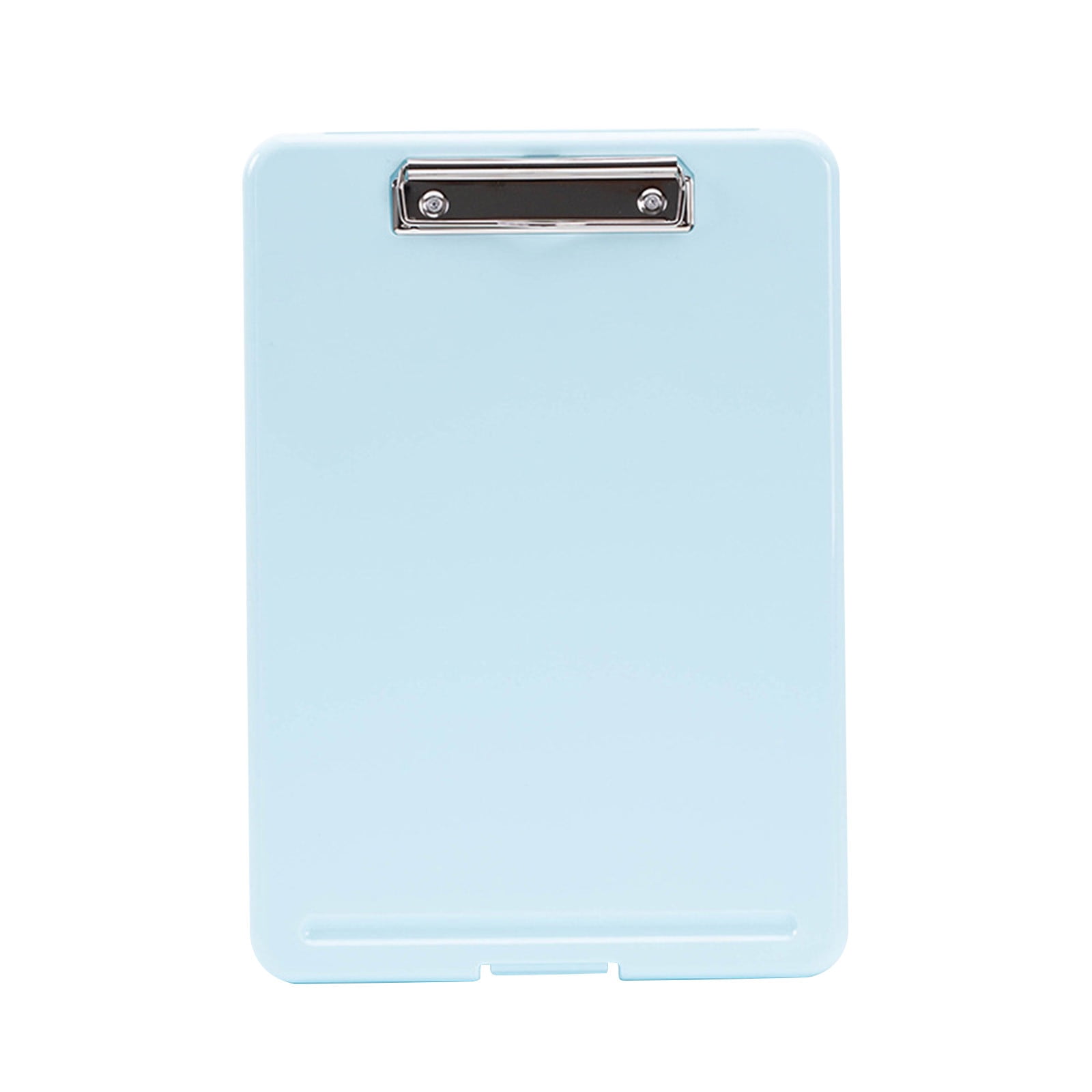 Clipboard with Storage File Box, Foldable A4 Large Capacity Clip Boards Folder, Plastic Clipboard with Pen Holder for Office Supplies(Mint Green) Blue - Image 2