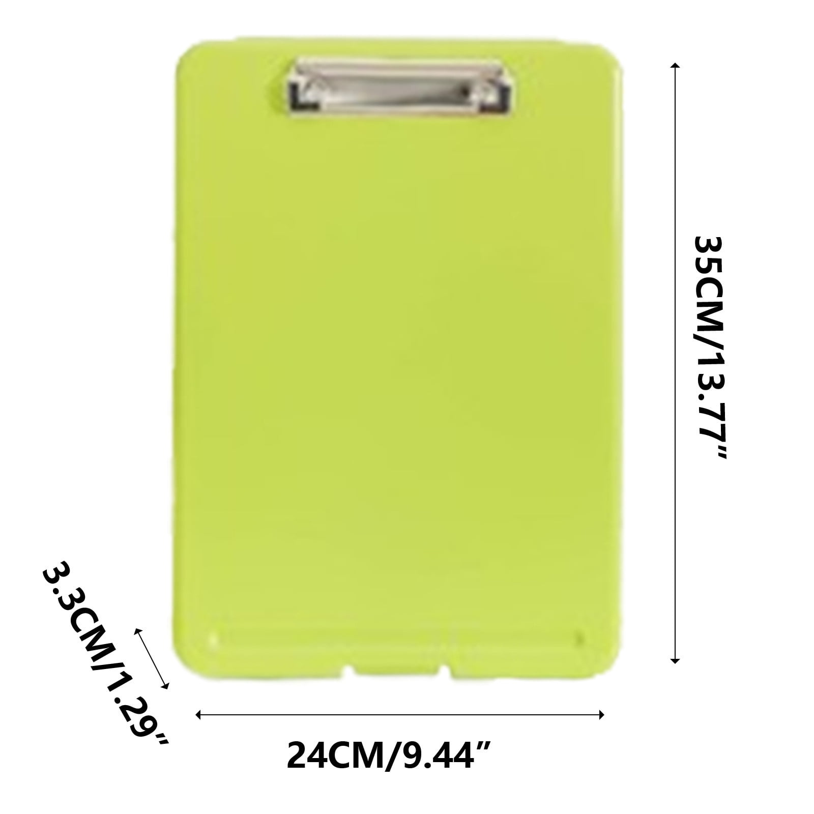 Clipboard with Storage File Box, Foldable A4 Large Capacity Clip Boards Folder, Plastic Clipboard with Pen Holder for Office Supplies(Mint Green) Mint Green - Image 3