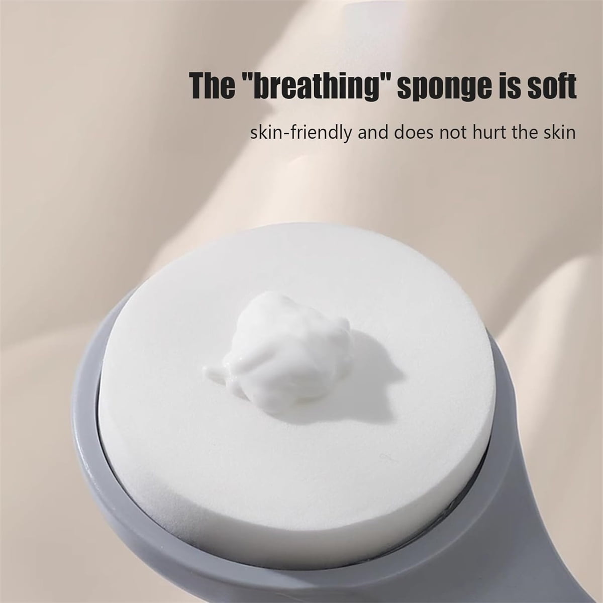 QZS Back Lotion Applicator,11.2x3in Reusable Back Sunscreen Applicator for Home,Portable Gray Body Lotion Brush for Sunscreen,Cream - Image 3