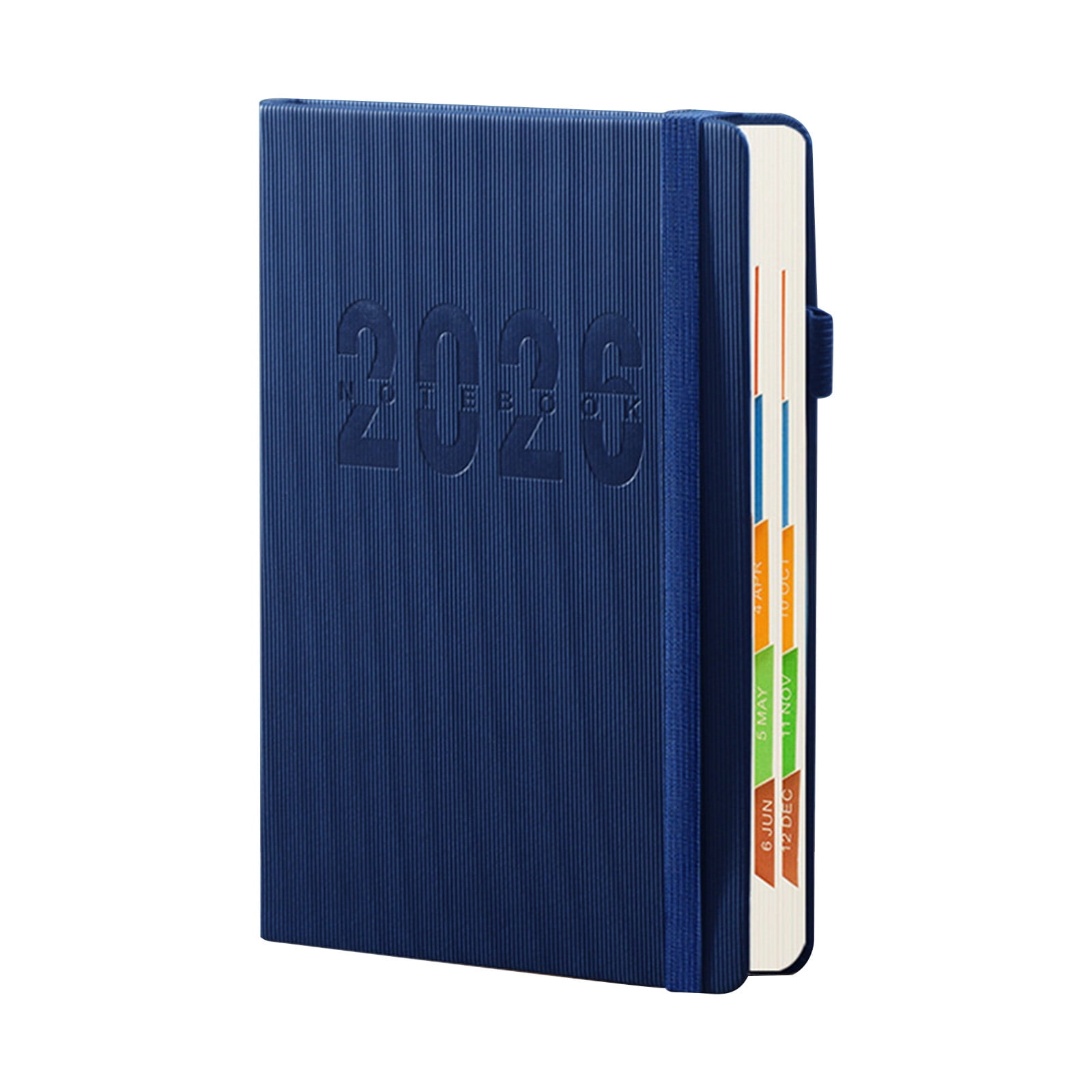 2026 Weekly Planner Notebook, Daily Planner Hardcover Calendar with Tabs and Pen Strap, 200 Pages Journaling Notebooks Daily Time Management Plan for Office Work(Purple) Blue - Image 2