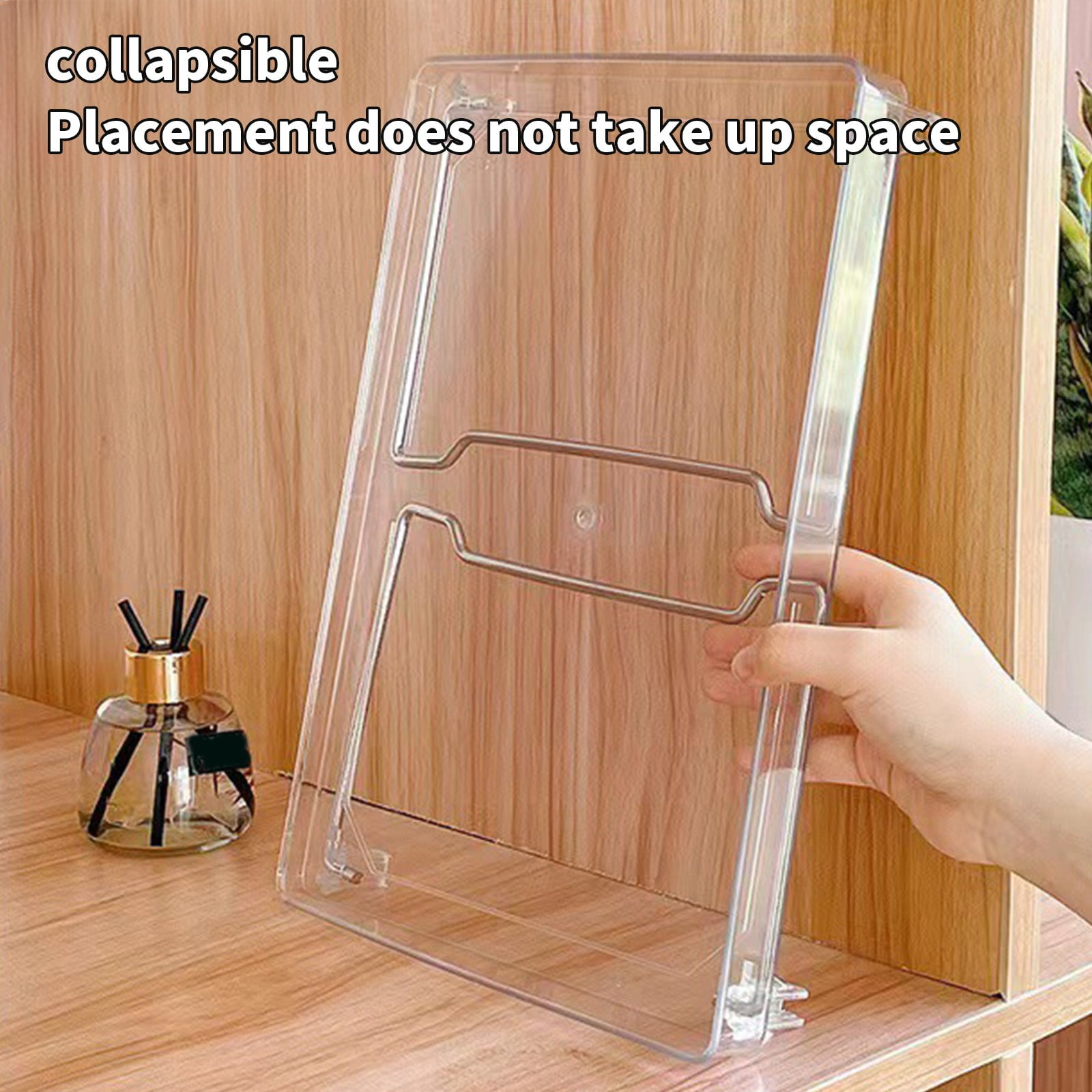 Cabinet Organizer Shelf, Stackable Kitchen Counter Shelves, Spice Rack, Countertop Organizers, Clear Plastic Storage Shelves Rack, for Makeup, Bathroom, Cupboard, Desk, Pantry Organization White - Image 5