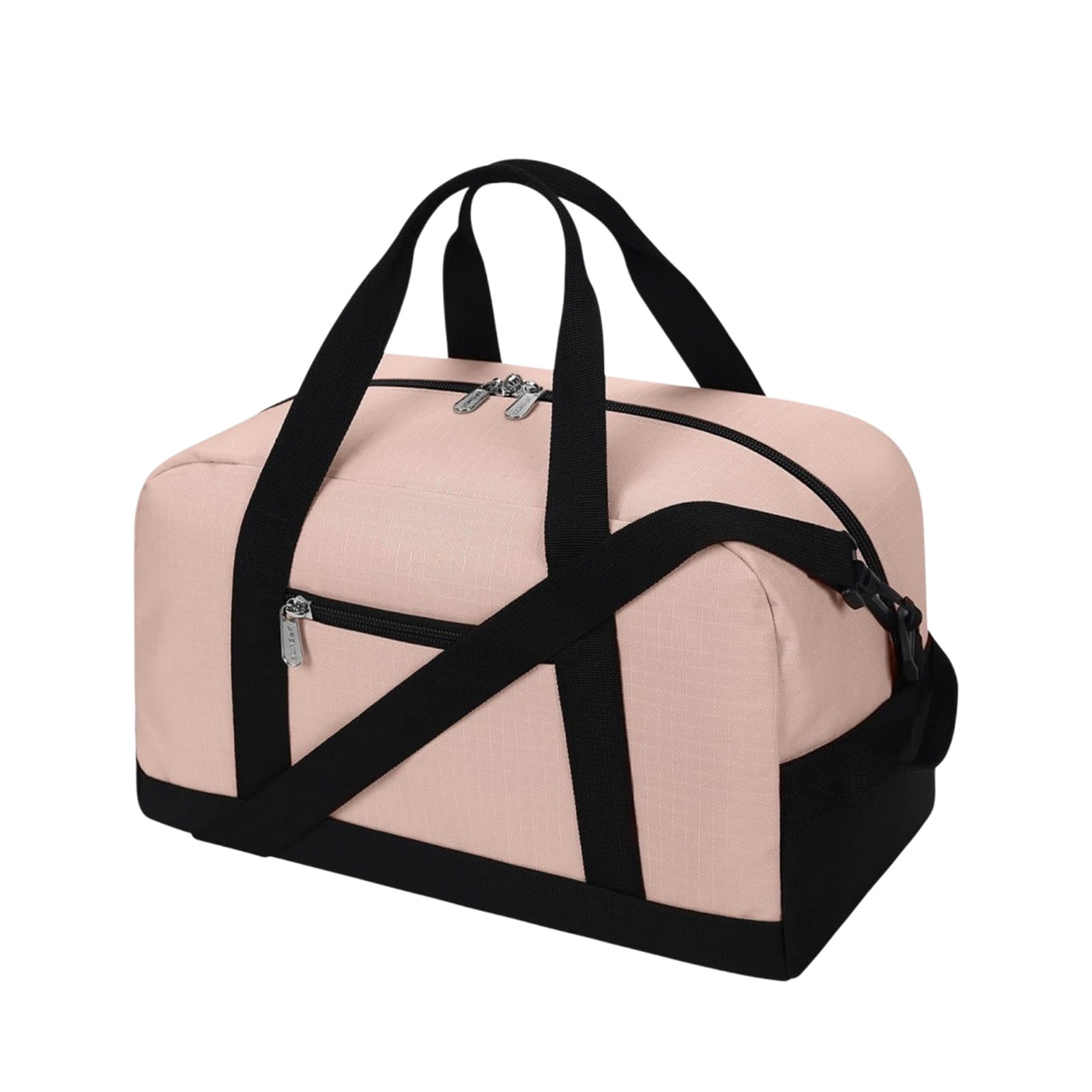 14 Inch Carry on Bag, Small Travel Gym Bag, Small Duffle Bag, Duffel Bag Gym Weekender Overnight Bag with Wet Pocket, Airlines Approved Foldable Carry on Bag, for Women and Men Pink - Image 2