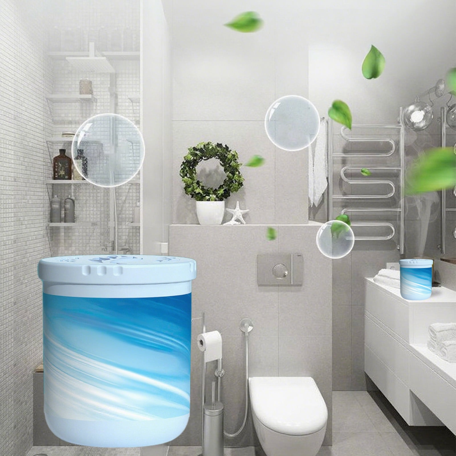 Odor Eliminators Gel Beads, Solid Air Freshener Odor Absorber Gel, Eliminates Odor in Bathrooms, Pet Scents Deodorizing Gel, Beads Air Fresheners Care for Toilet Closet Shoe Rack Bedroom Blue - Image 2
