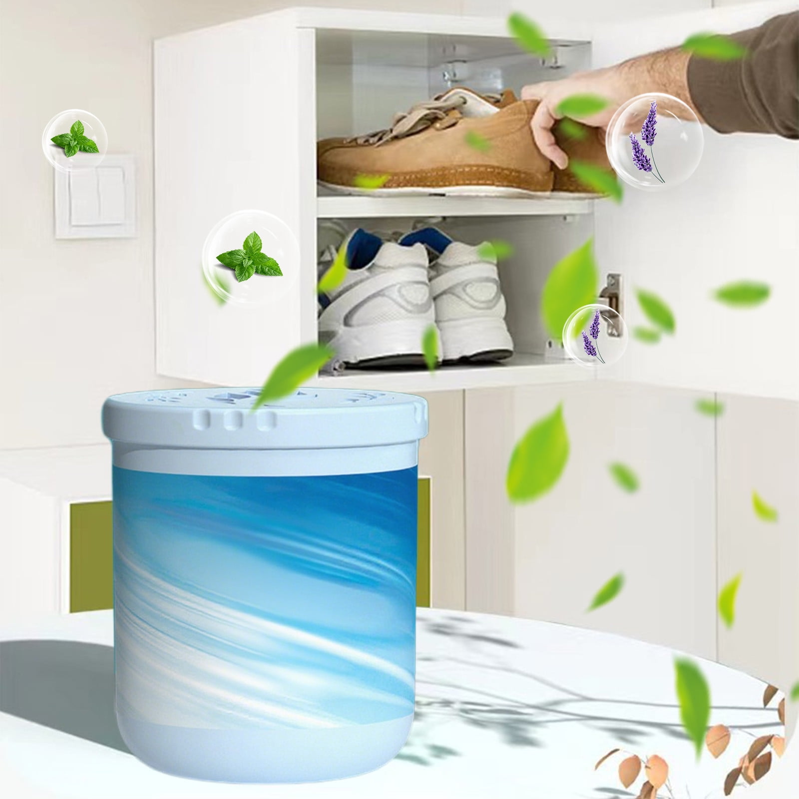 Odor Eliminators Gel Beads, Solid Air Freshener Odor Absorber Gel, Eliminates Odor in Bathrooms, Pet Scents Deodorizing Gel, Beads Air Fresheners Care for Toilet Closet Shoe Rack Bedroom Blue - Image 4
