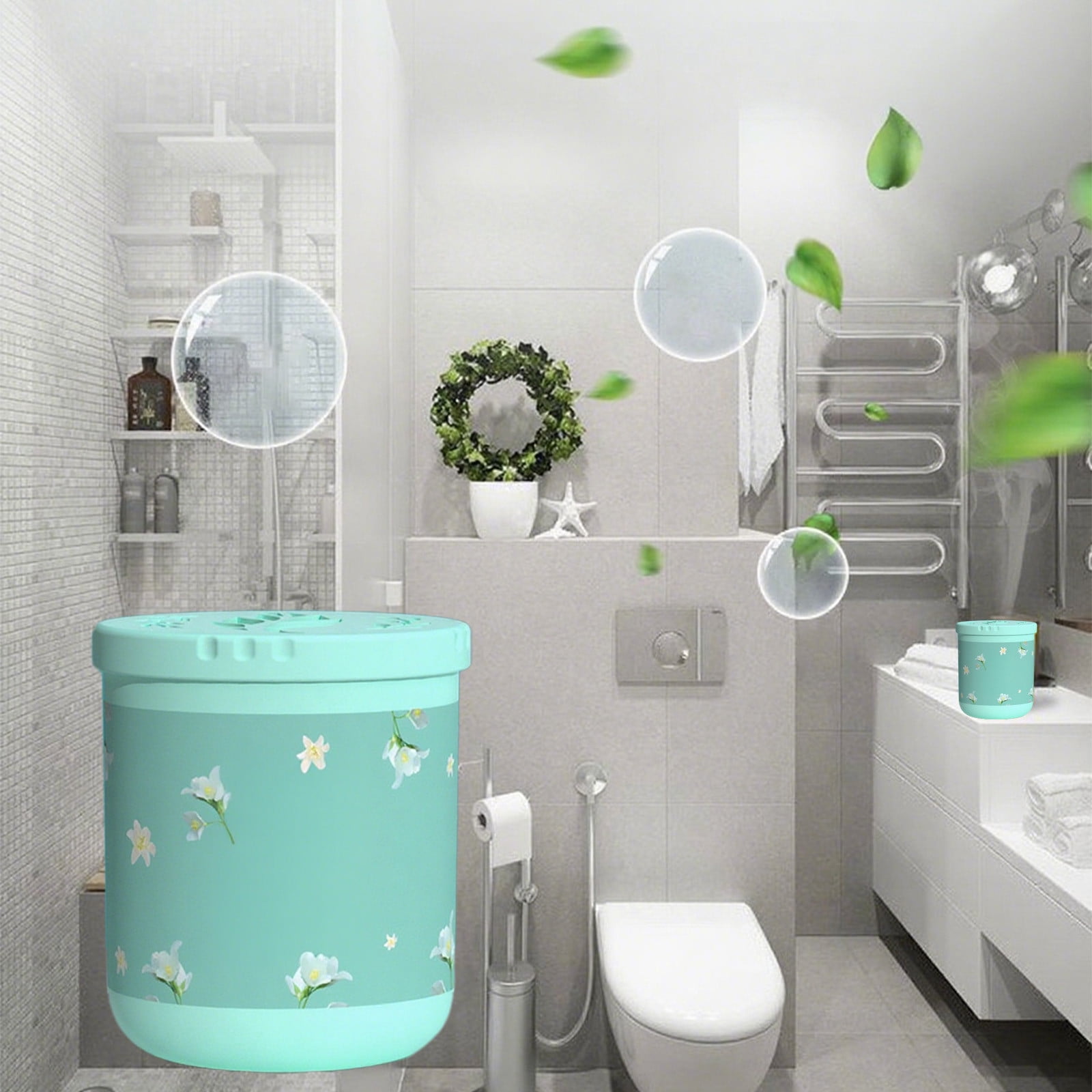 Odor Eliminators Gel Beads, Solid Air Freshener Odor Absorber Gel, Eliminates Odor in Bathrooms, Pet Scents Deodorizing Gel, Beads Air Fresheners Care for Toilet Closet Shoe Rack Bedroom Green - Image 2