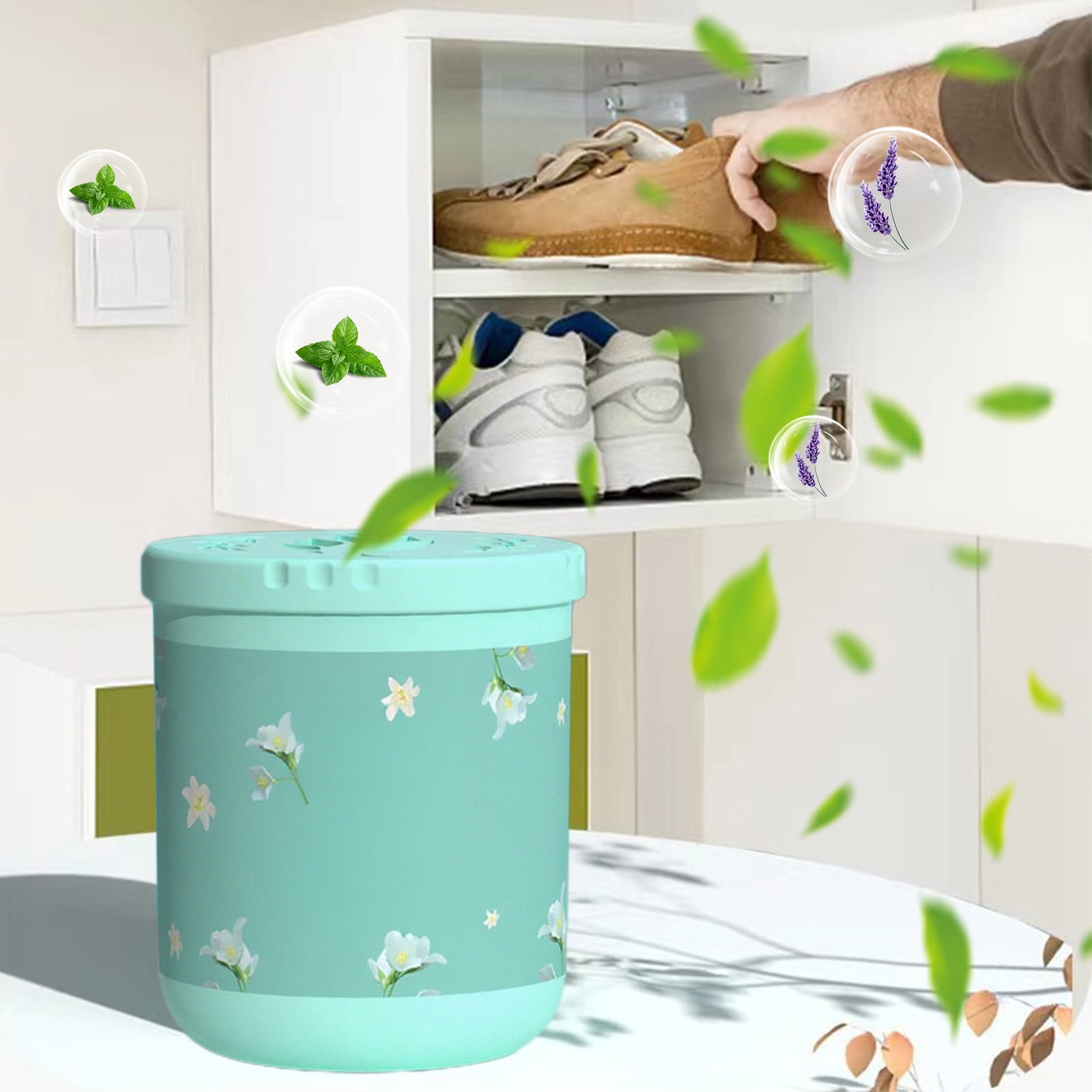 Odor Eliminators Gel Beads, Solid Air Freshener Odor Absorber Gel, Eliminates Odor in Bathrooms, Pet Scents Deodorizing Gel, Beads Air Fresheners Care for Toilet Closet Shoe Rack Bedroom Green - Image 4