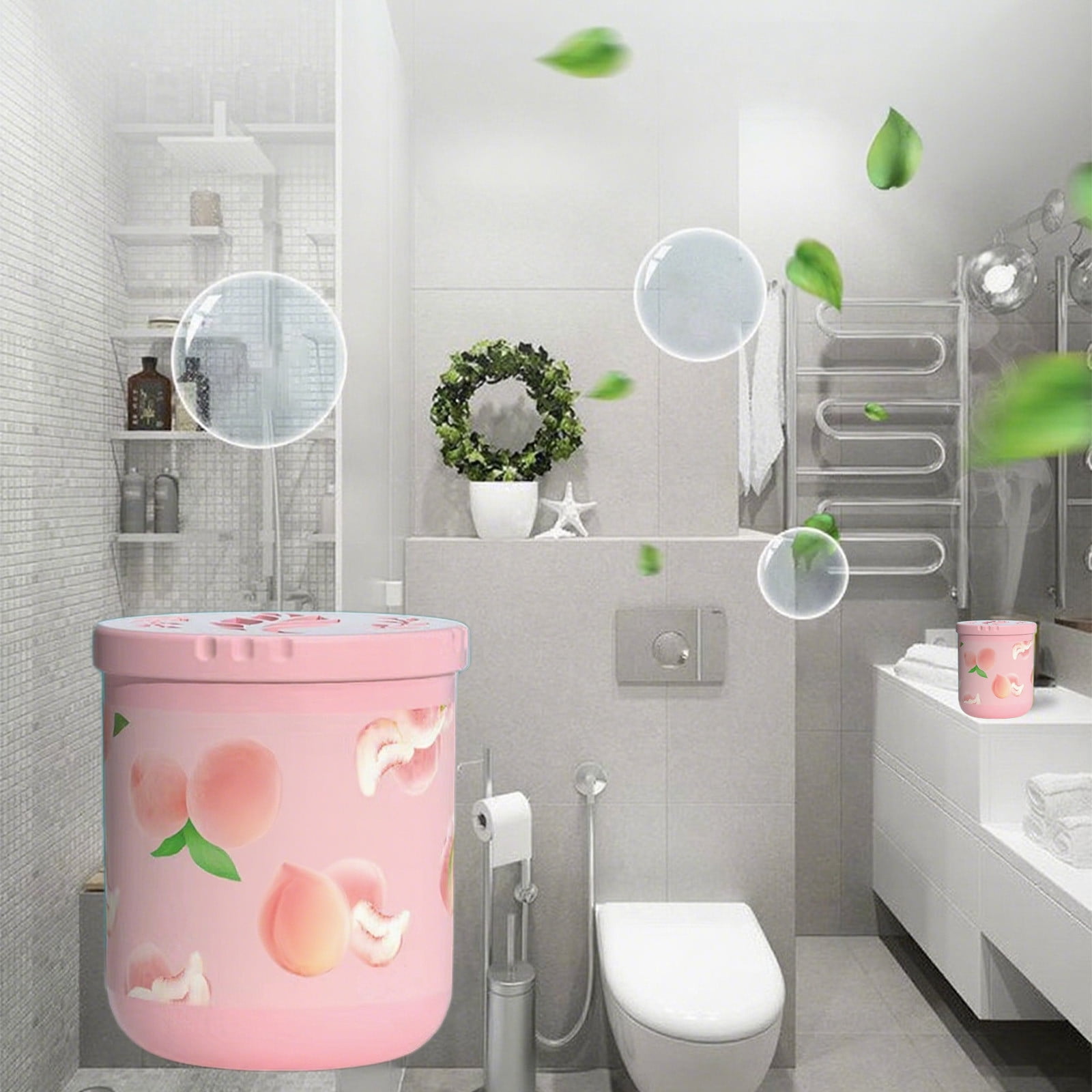 Odor Eliminators Gel Beads, Solid Air Freshener Odor Absorber Gel, Eliminates Odor in Bathrooms, Pet Scents Deodorizing Gel, Beads Air Fresheners Care for Toilet Closet Shoe Rack Bedroom Pink - Image 2
