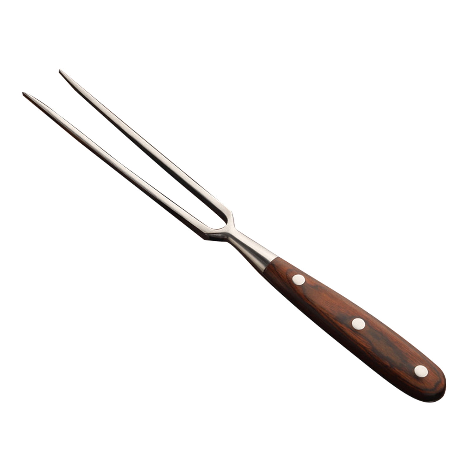 Stainless Steel Carving Fork with Redwood Handle, 11.8