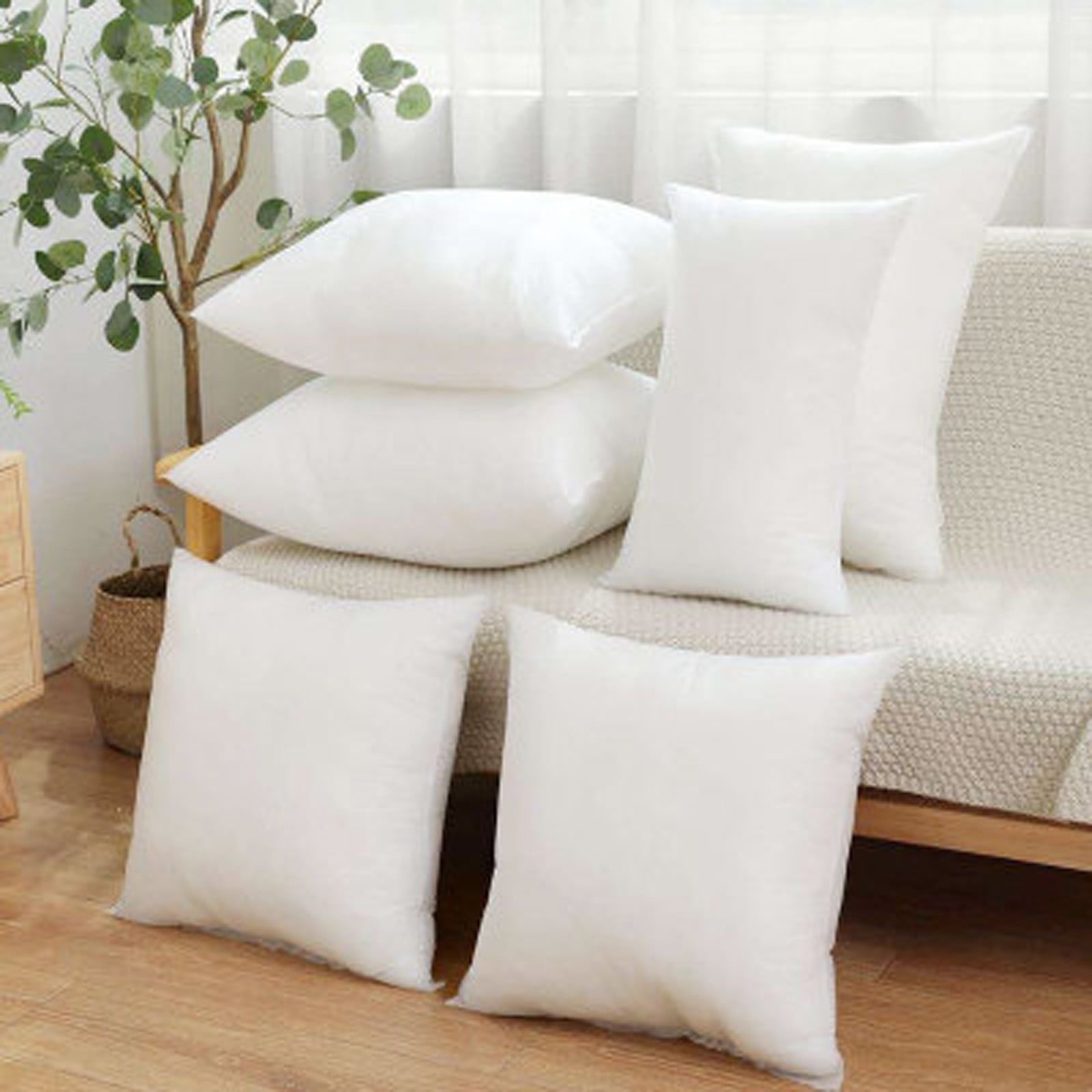Pillow Insert, Hypoallergenic Square Form Sham Stuffer, Standard White Non-woven Cloth, Sofa Decorative, Euro Throw Pillow Inserts, for Sofa Bed Couch, Headboard Cushion Core A - Image 3