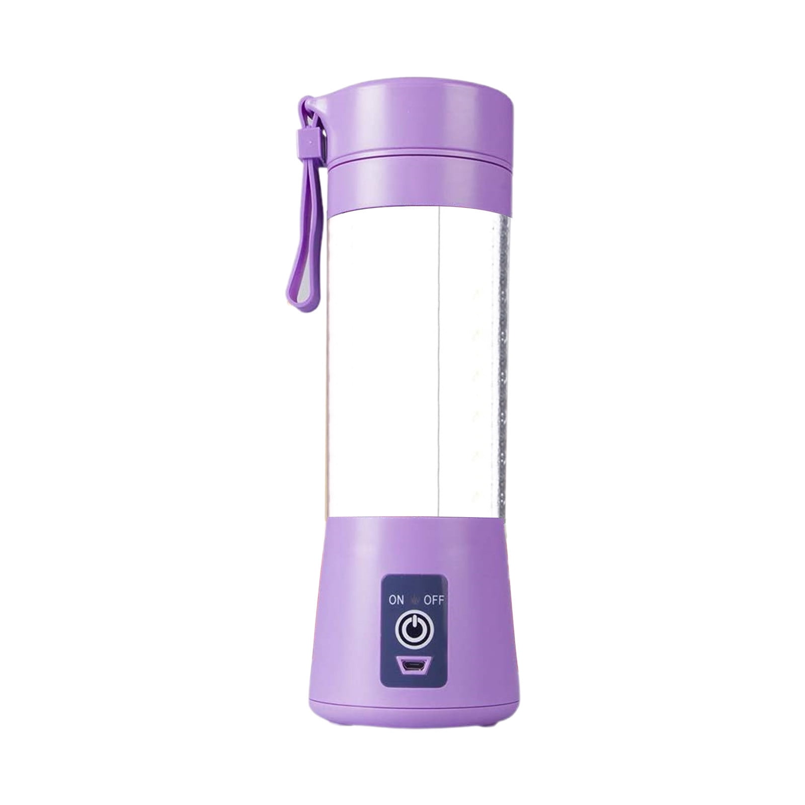 Portable Electric USB Juicer Blender Cup, Mini Blender for Shakes, Smoothies and Juice, USB Rechargeable Blenders with 6 Blades, Handheld Blenders, for Sports Travel and Outdoors Purple - Image 2