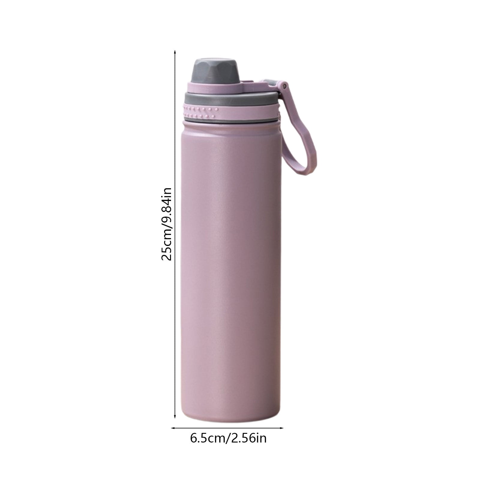 Insulated Water Bottle, Stainless Steel Vacuum Insulated Water Bottle, Sport Bottle with Leak Proof Lid and Handle, Space Kettle Men and Women, Large Capacity Sports Water Bottle Purple - Image 3