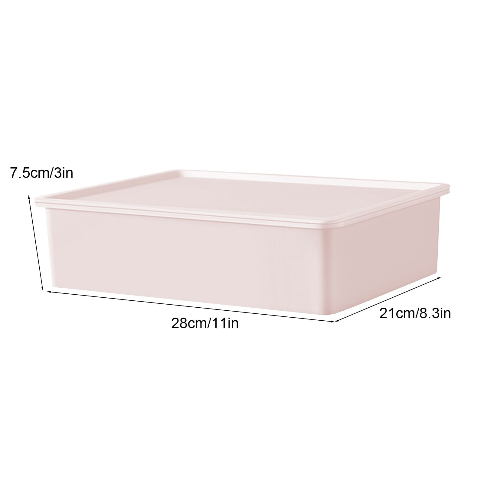Sock Underwear Drawer Organzier Divider, 15 Compartments Removable Divided Plastic Storage Bin with Lid, Storage Organizer Sock Holders Organizers for Scarves Ties Belts(White) Pink - Image 3