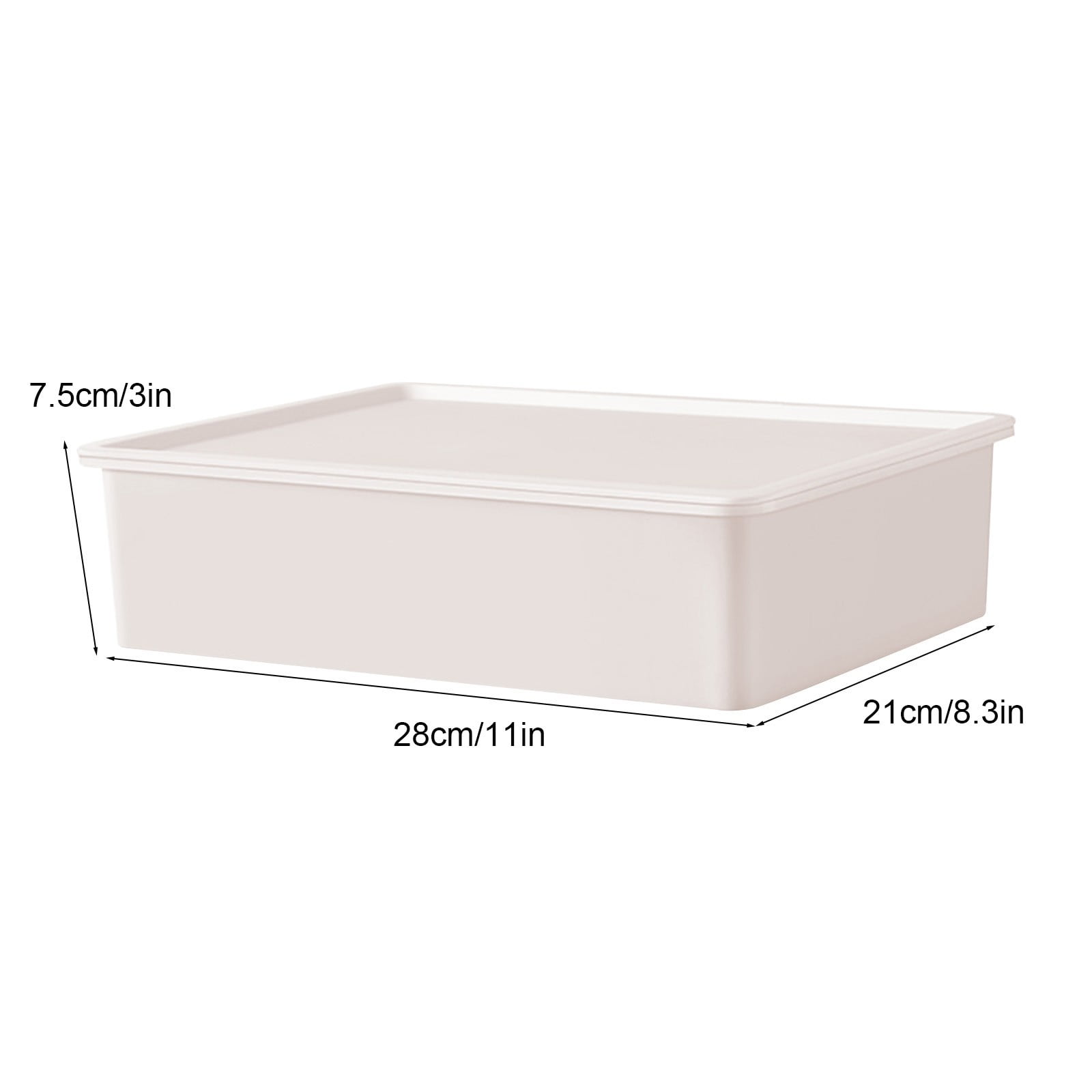 Sock Underwear Drawer Organzier Divider, 15 Compartments Removable Divided Plastic Storage Bin with Lid, Storage Organizer Sock Holders Organizers for Scarves Ties Belts(White) White - Image 3