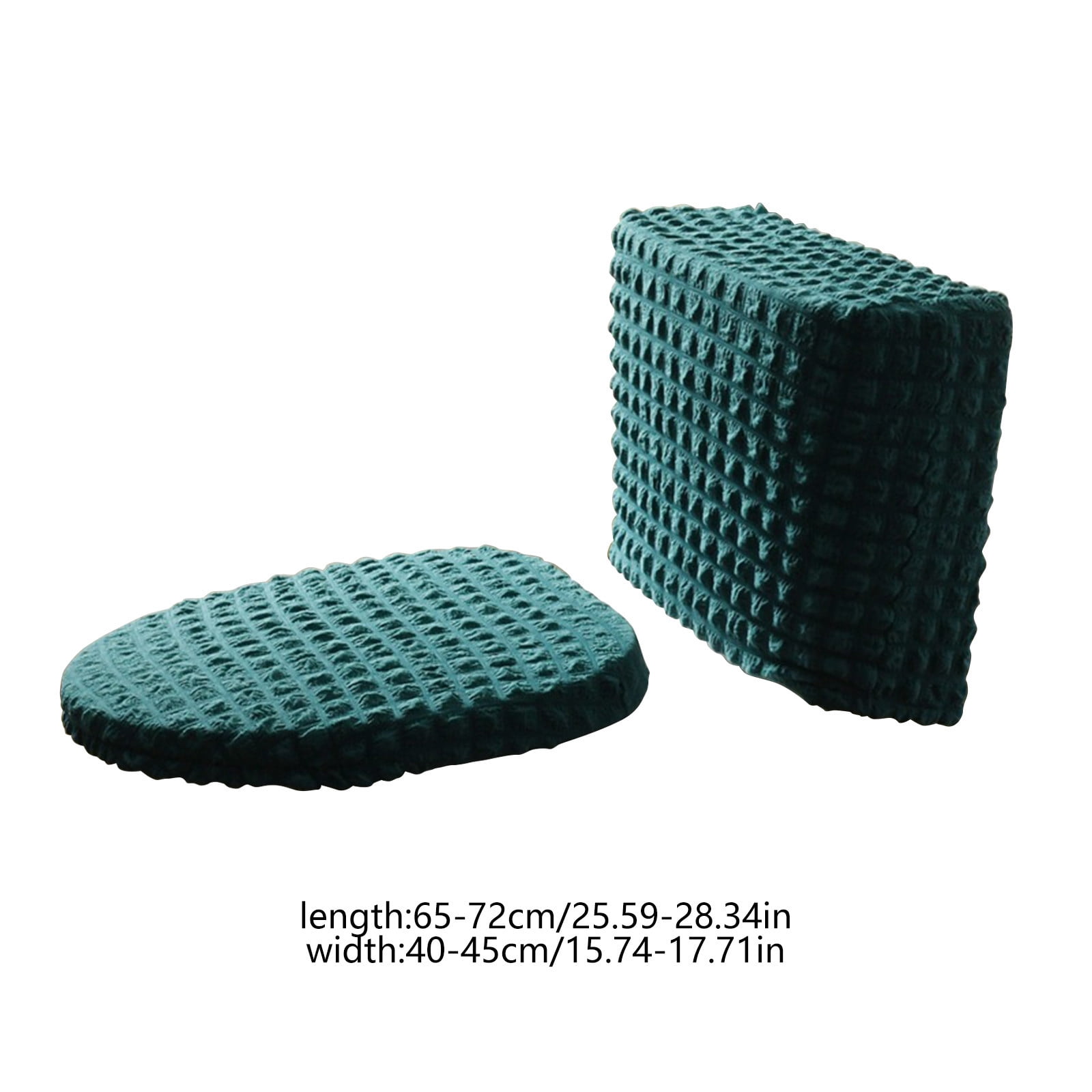 Toilet Lid Cover and Toilet Tank Cover Stretch Toilet Covers Set for Bathroom, Split Toilet Cover, Polyester Spandex Fabric, Machine Washable, with Elastic Bottom, All Season Household Blue - Image 3
