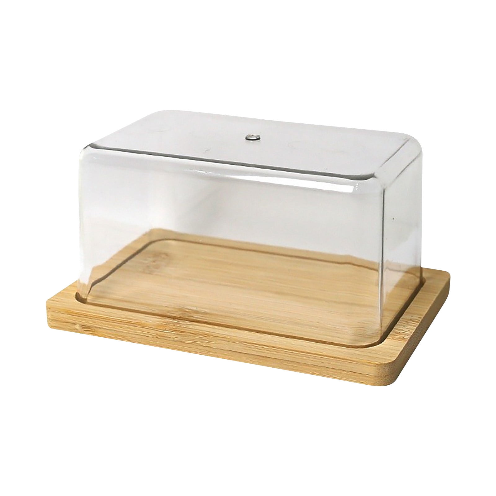 Glass Butter Dish with Airtight Lid, Keeps Butter Soft, Countertop and Refrigerator Door Shelf, Butter Tray with Lid Fridge, Butter Holder, Covered Butter Dishes, Cheese Freezer Preservation Box Multicolor - Image 2