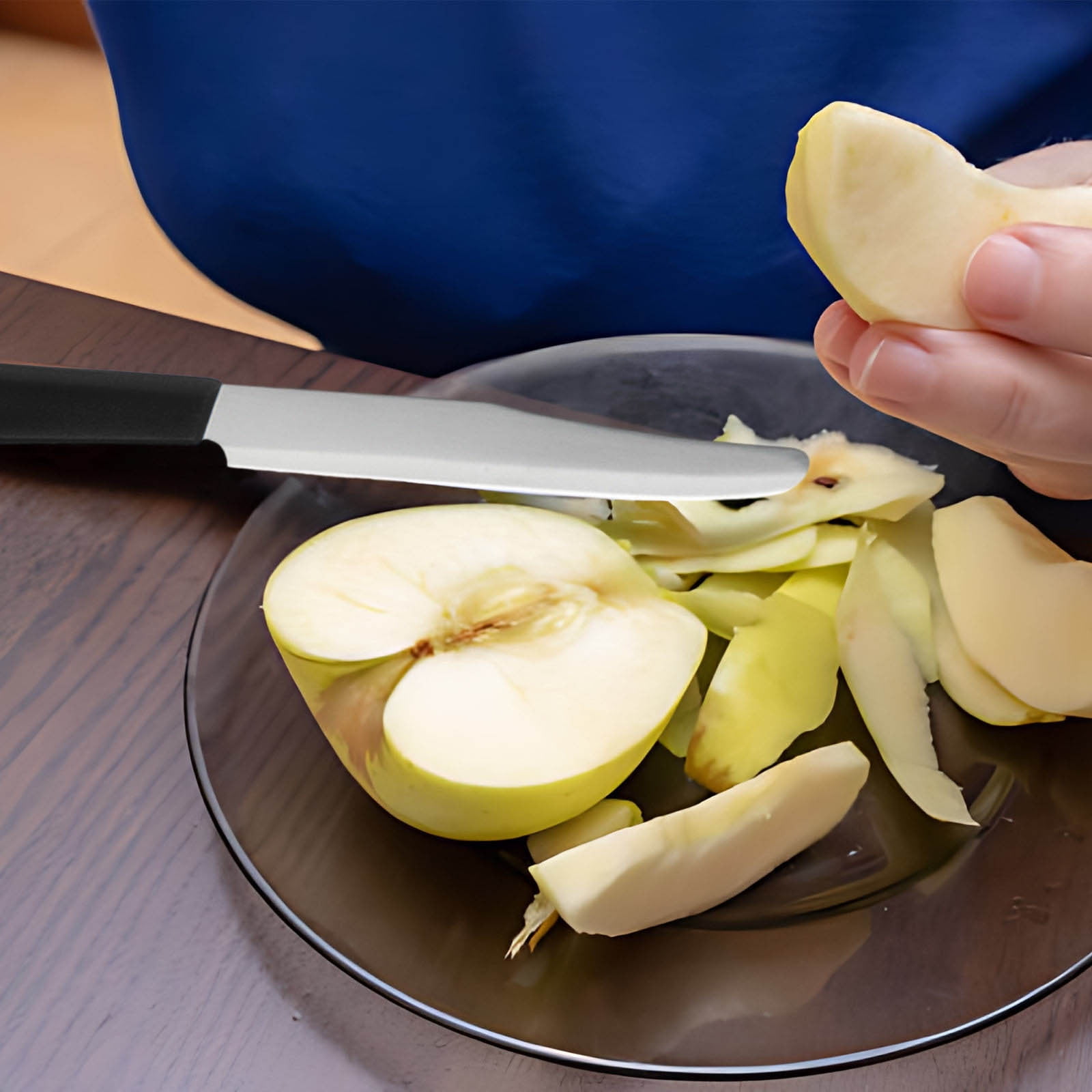 Quick Slicing Knife, Magic Fruit Vegetable Peeler Peeling Slicing Knife, Multifunctional Stainless Steel Fruit Slicer, for Vegetables, Julienne Peeler Vegetable Peeler Slicer, Kitchen Tool Multicolor - Image 4