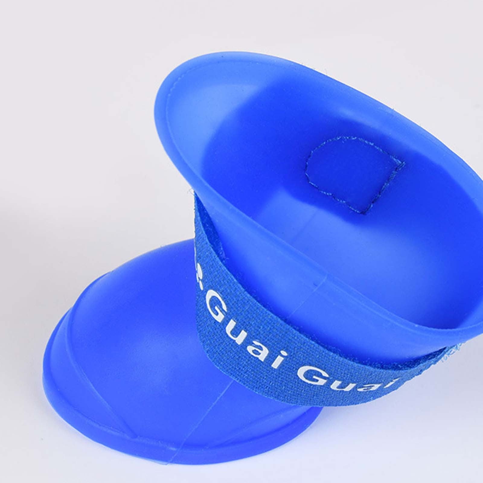 Pet Shoes, Candy Colors Anti-Slip Waterproof Rubber Rain Shoes Boots Paw Cover, Dog Boots & Paw Protectors, for Small Medium Dogs M Blue - Image 4