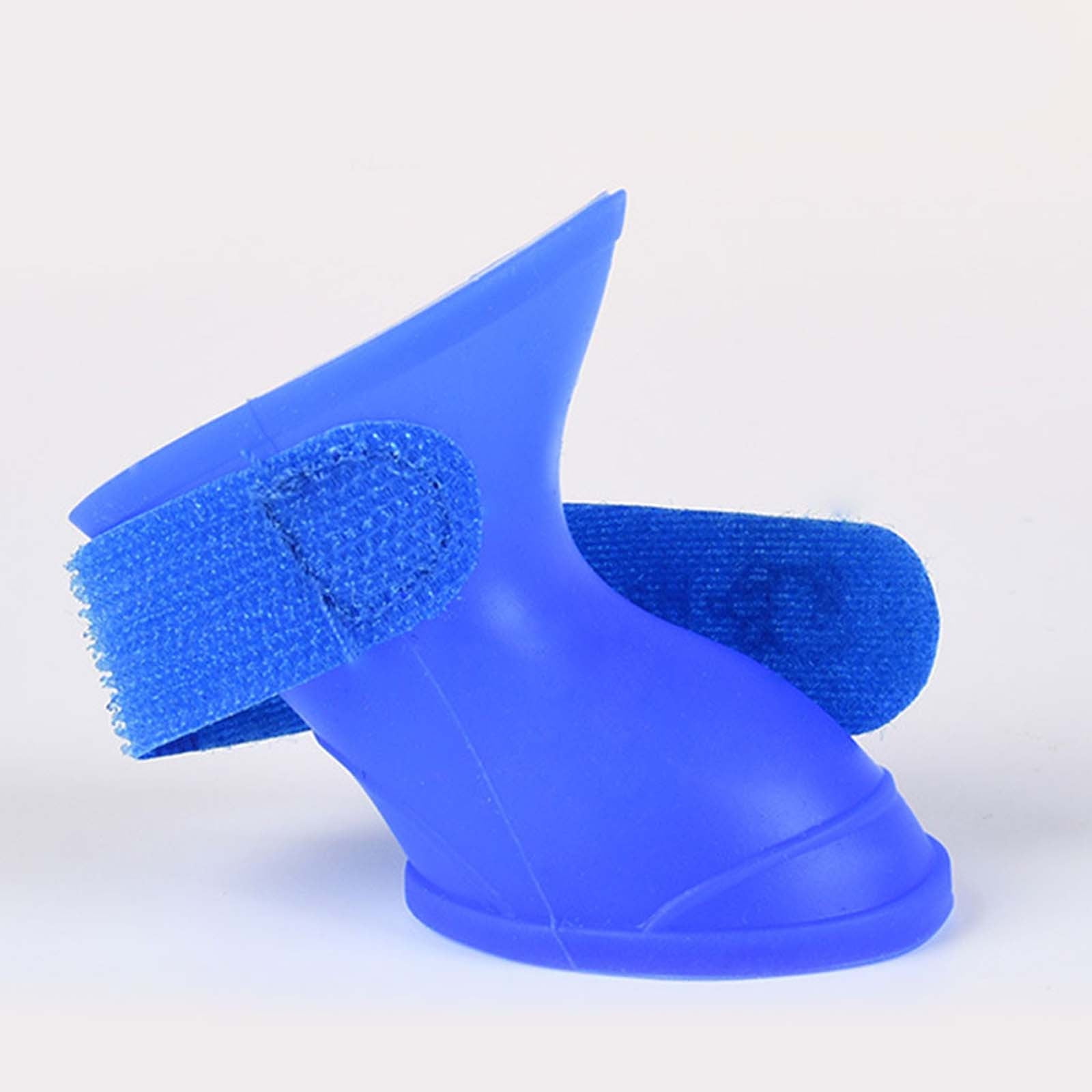 Pet Shoes, Candy Colors Anti-Slip Waterproof Rubber Rain Shoes Boots Paw Cover, Dog Boots & Paw Protectors, for Small Medium Dogs M Blue - Image 5