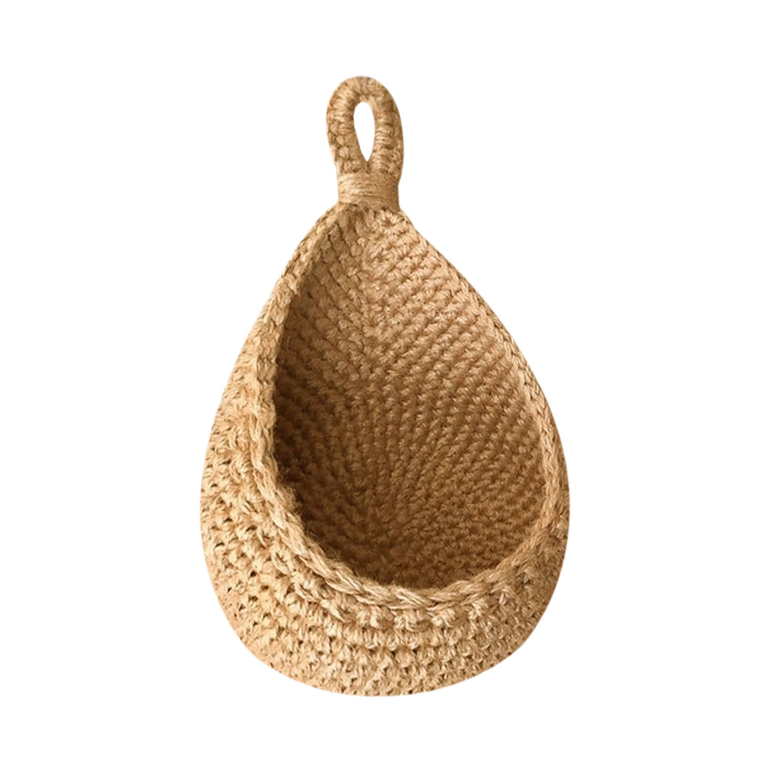 Hanging Wall Basket, Teardrop Hanging Baskets with Hanging Ring for Home Indoor Decoration, Hanging Plant Pot Holder, Vegetable Fruit Storage Baskets for Kitchen Wall Restaurant Balcony Garden B - Image 2