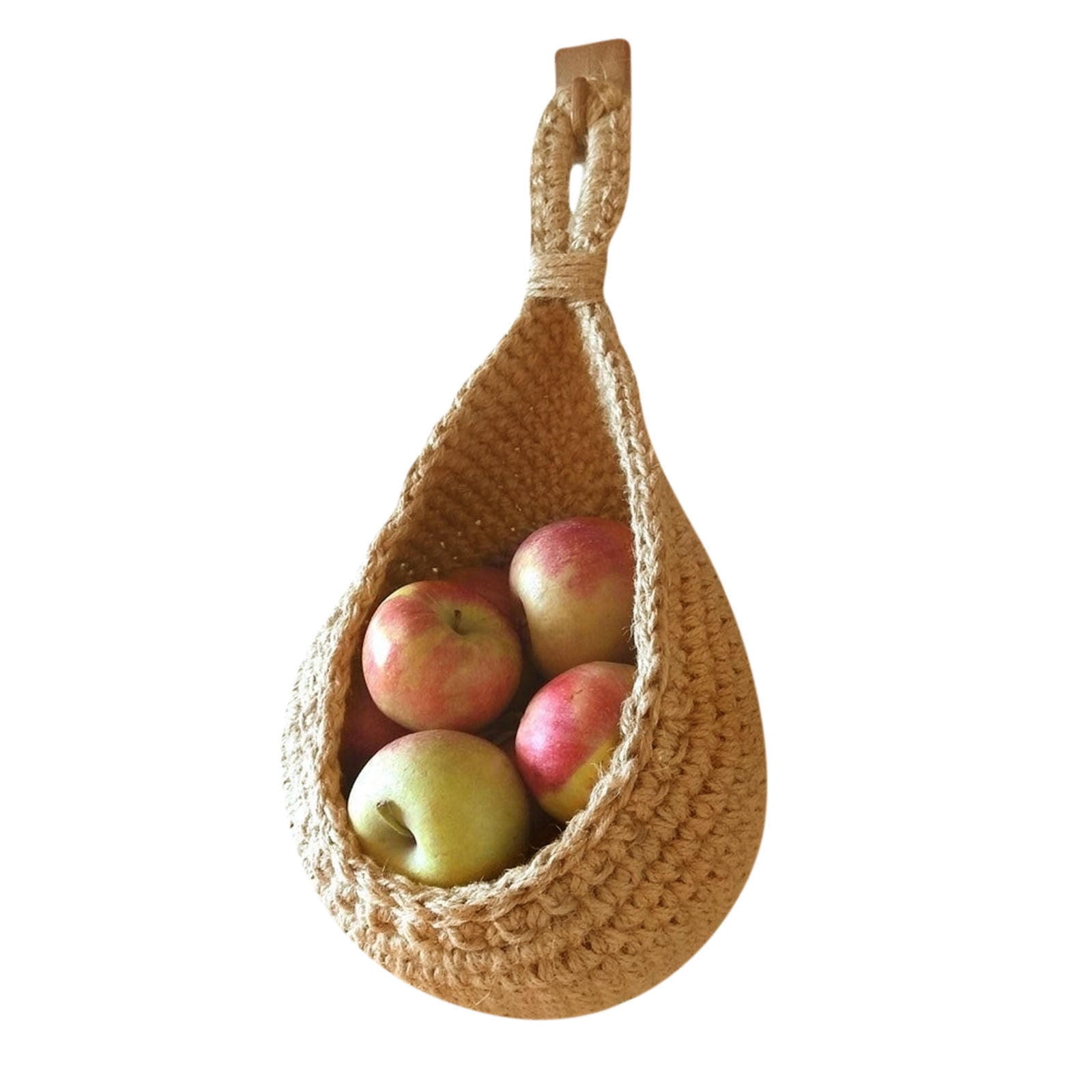 Hanging Wall Basket, Teardrop Hanging Baskets with Hanging Ring for Home Indoor Decoration, Hanging Plant Pot Holder, Vegetable Fruit Storage Baskets for Kitchen Wall Restaurant Balcony Garden C - Image 3