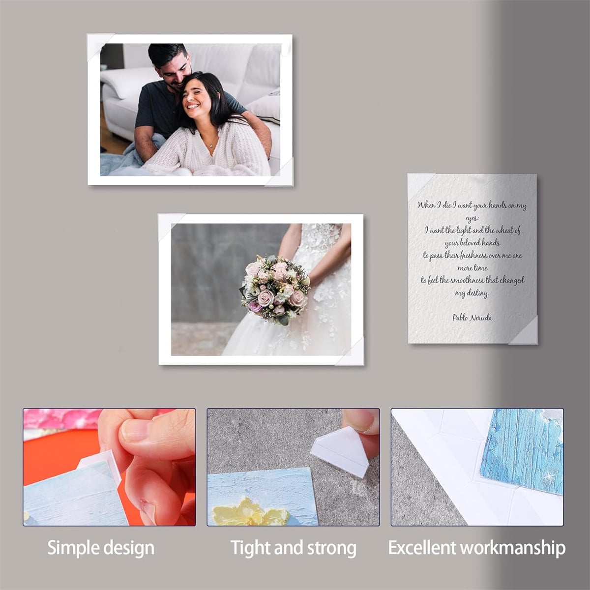 Tutuviw 408 Pcs Clear Photo Corners Stickers Self-Adhesive Photo Corners Lens Photo Corner Sticker for DIY Scrapbooking, Memory Books Journal and Picture Album (Clear, 4 Sheet) - Image 5