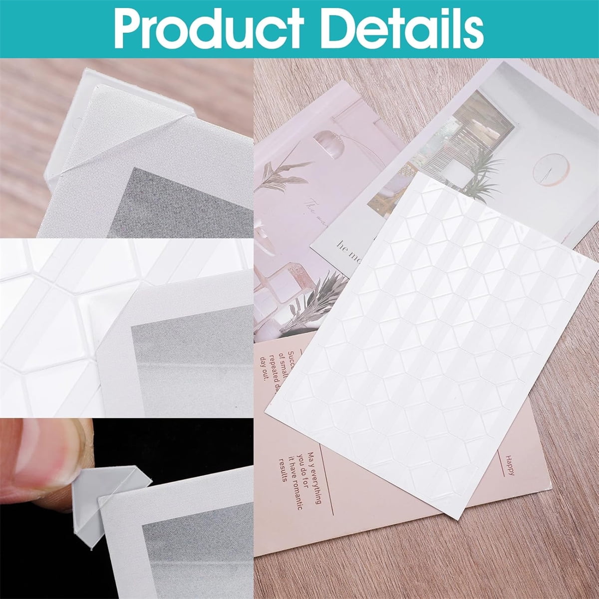 Tutuviw 408 Pcs Clear Photo Corners Stickers Self-Adhesive Photo Corners Lens Photo Corner Sticker for DIY Scrapbooking, Memory Books Journal and Picture Album (Clear, 4 Sheet) - Image 6