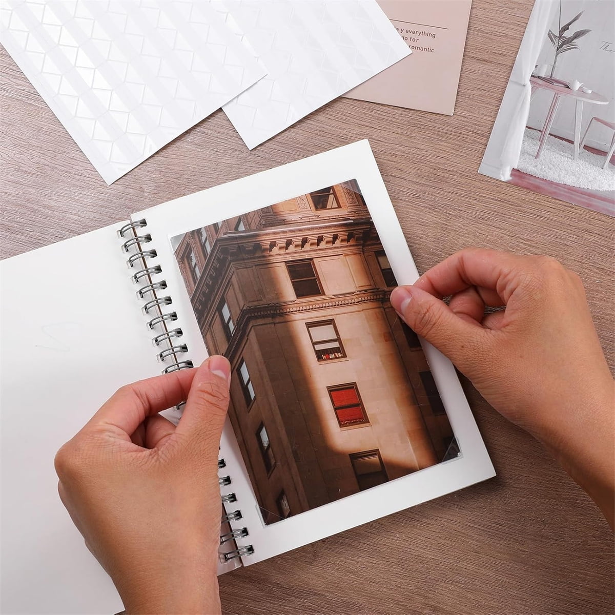 Tutuviw 408 Pcs Clear Photo Corners Stickers Self-Adhesive Photo Corners Lens Photo Corner Sticker for DIY Scrapbooking, Memory Books Journal and Picture Album (Clear, 4 Sheet) - Image 7
