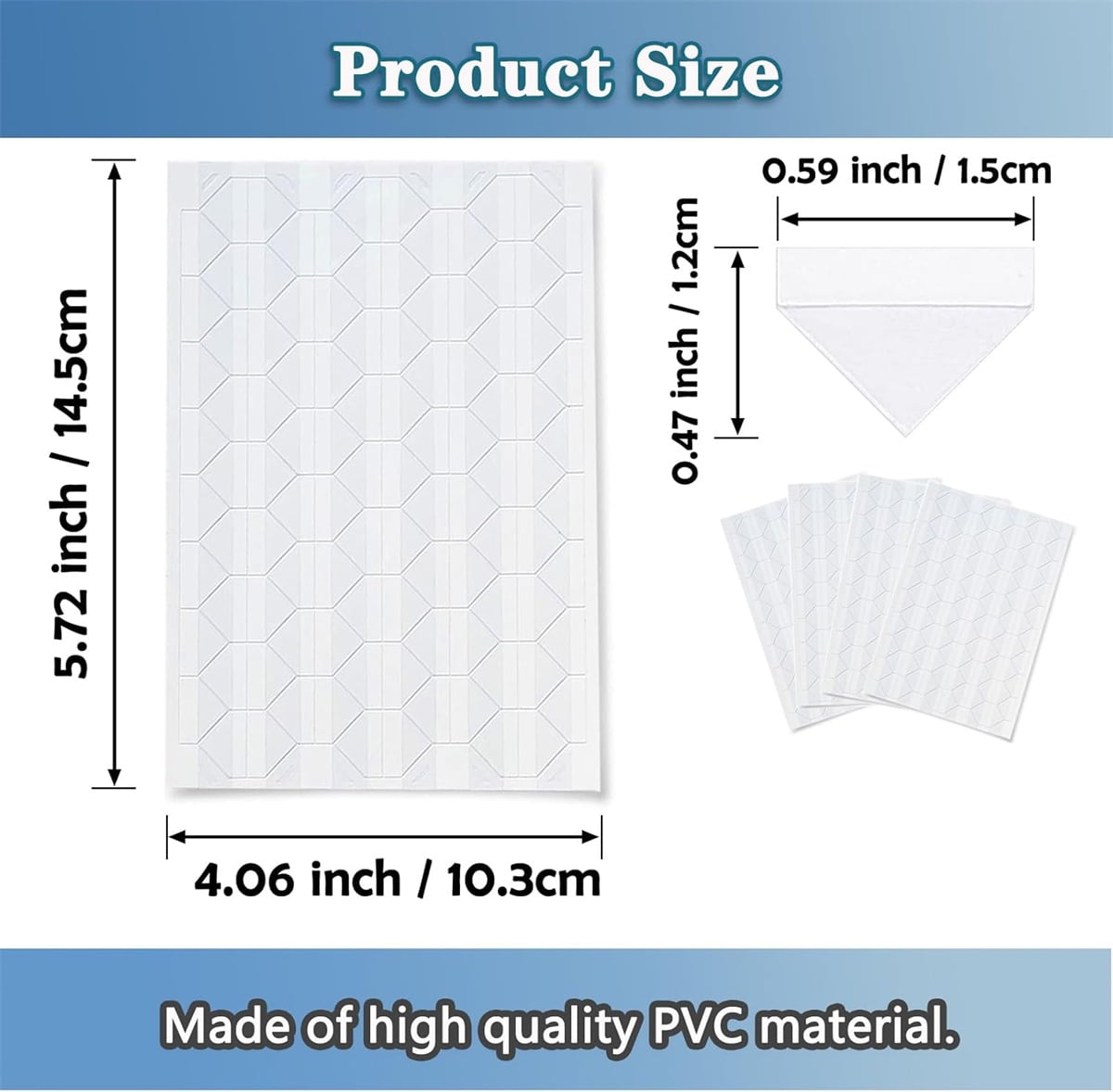 Tutuviw 408 Pcs Clear Photo Corners Stickers Self-Adhesive Photo Corners Lens Photo Corner Sticker for DIY Scrapbooking, Memory Books Journal and Picture Album (Clear, 4 Sheet) - Image 2