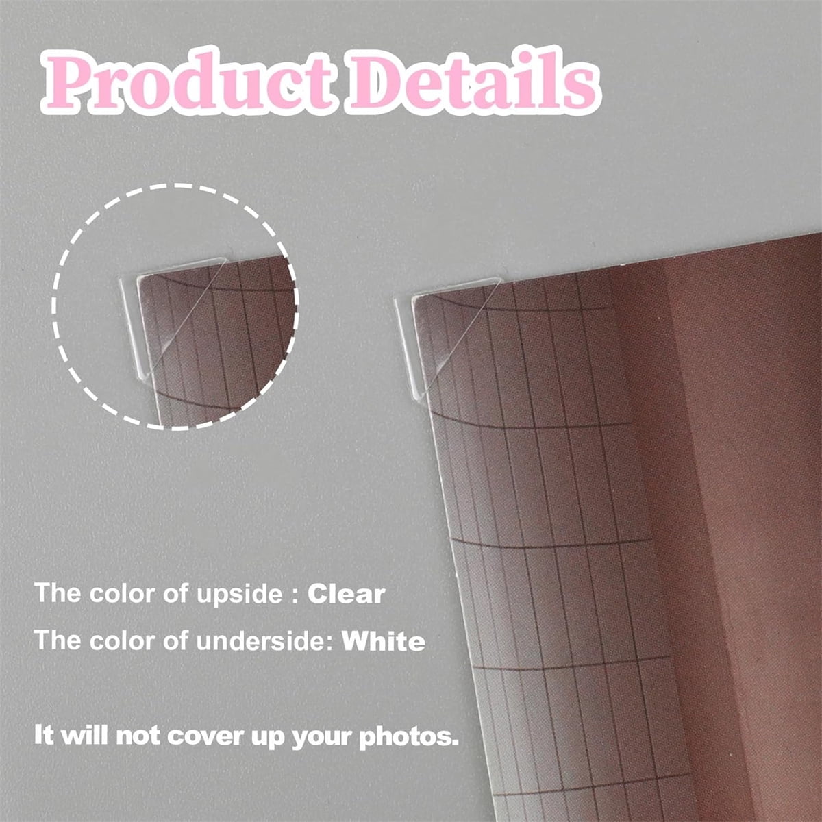 Tutuviw 408 Pcs Clear Photo Corners Stickers Self-Adhesive Photo Corners Lens Photo Corner Sticker for DIY Scrapbooking, Memory Books Journal and Picture Album (Clear, 4 Sheet) - Image 4