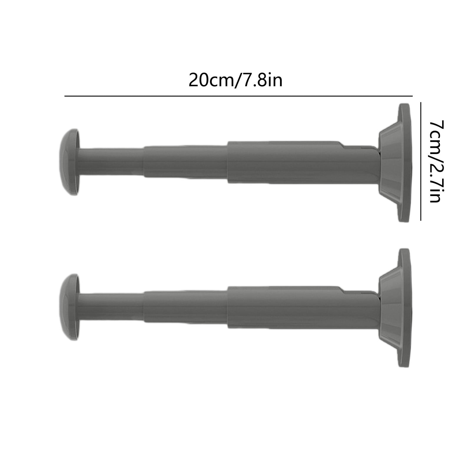 2PCS Retractable Clothes Hanger Storage Rack, Extendable Clothes Hanger with Suction Cup, Space Saving Household Tool for Closet Washer Dryer Black - Image 3