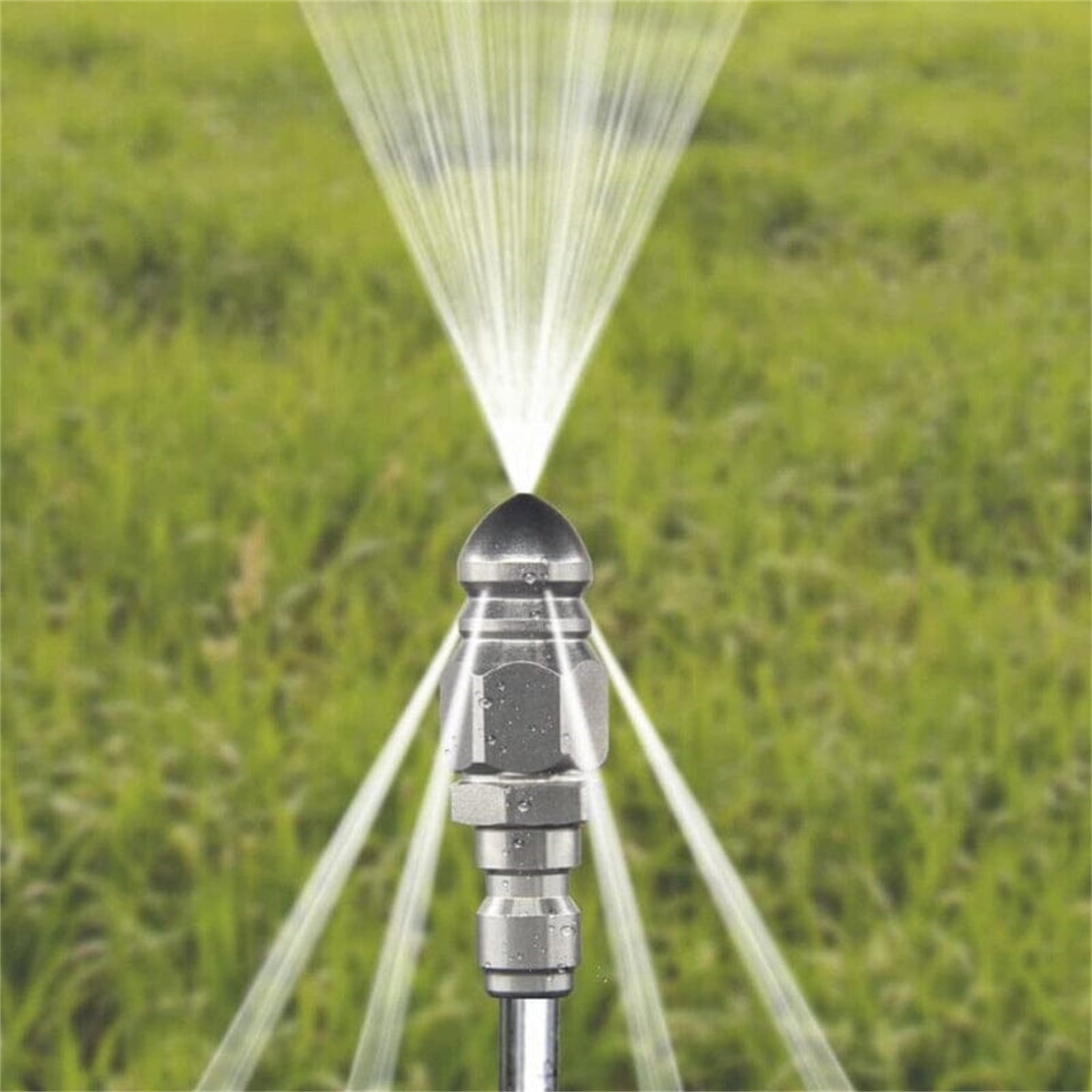 Pressure Washer Sewer Jetter Nozzle with Stainless Steel, Mini Compact Durable Sewer Jet Nozzle, Pressure Drain Jetter Nozzle, Sewer Cleaning Tool, for Pipe Unclogging Silver - Image 5
