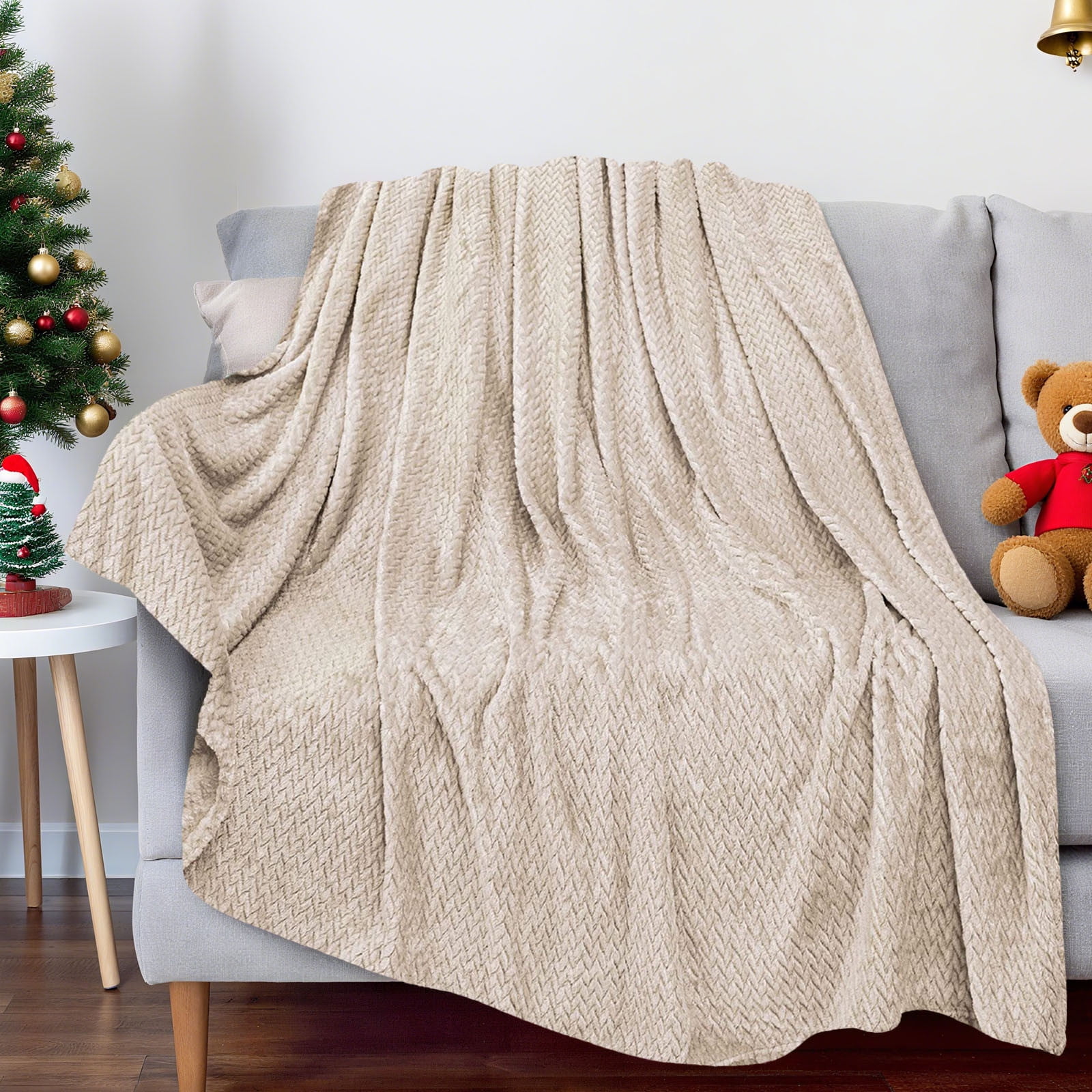 Christmas Solid Color Blanket, 59x39