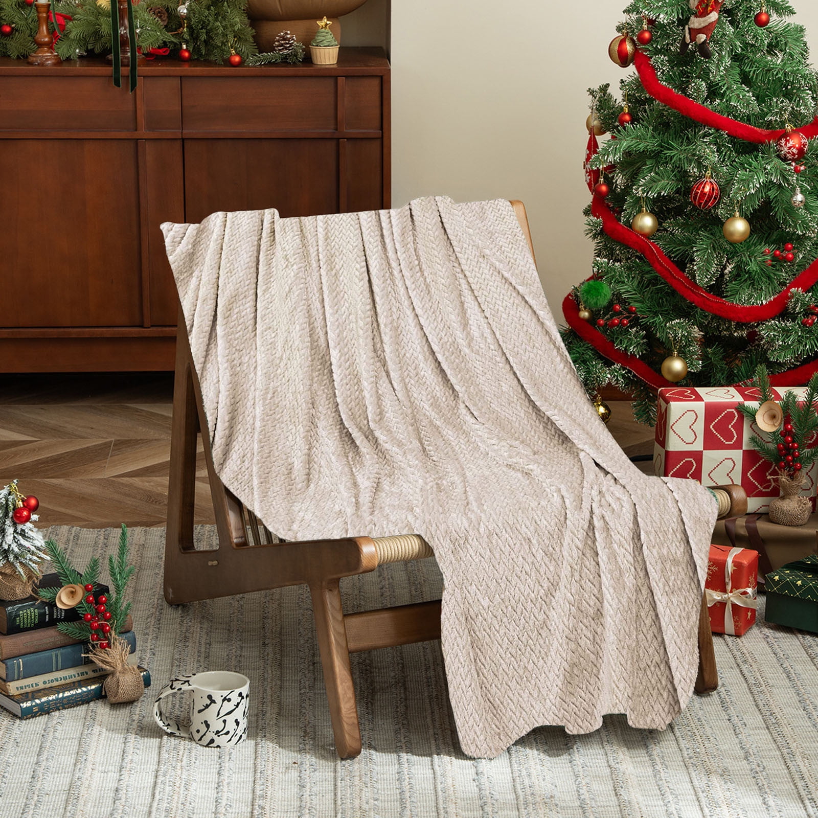 Christmas Solid Color Blanket, 59x39