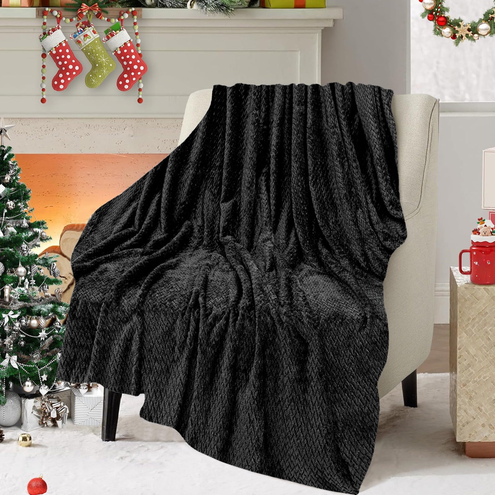 Christmas Solid Color Blanket, 59x39
