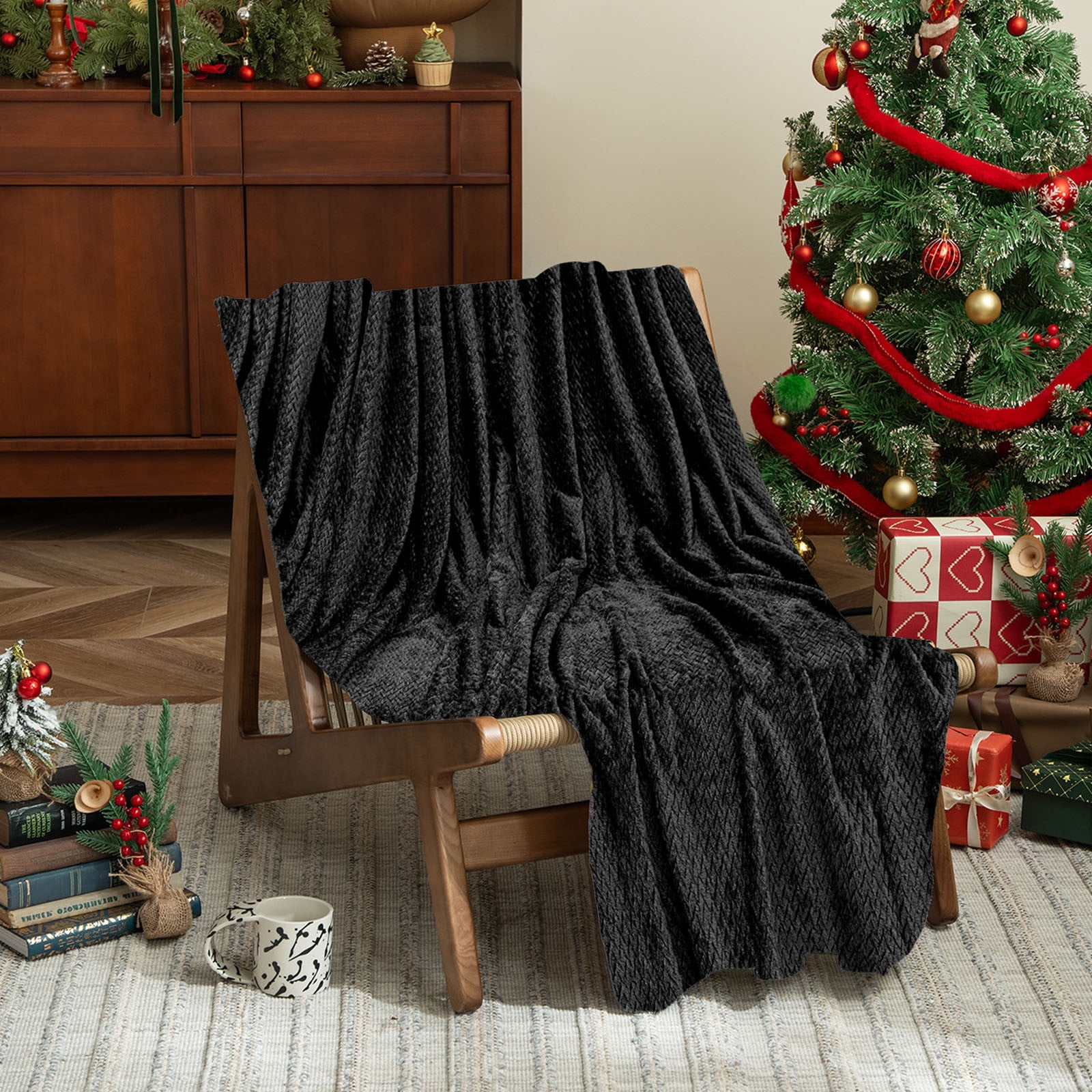 Christmas Solid Color Blanket, 59x39