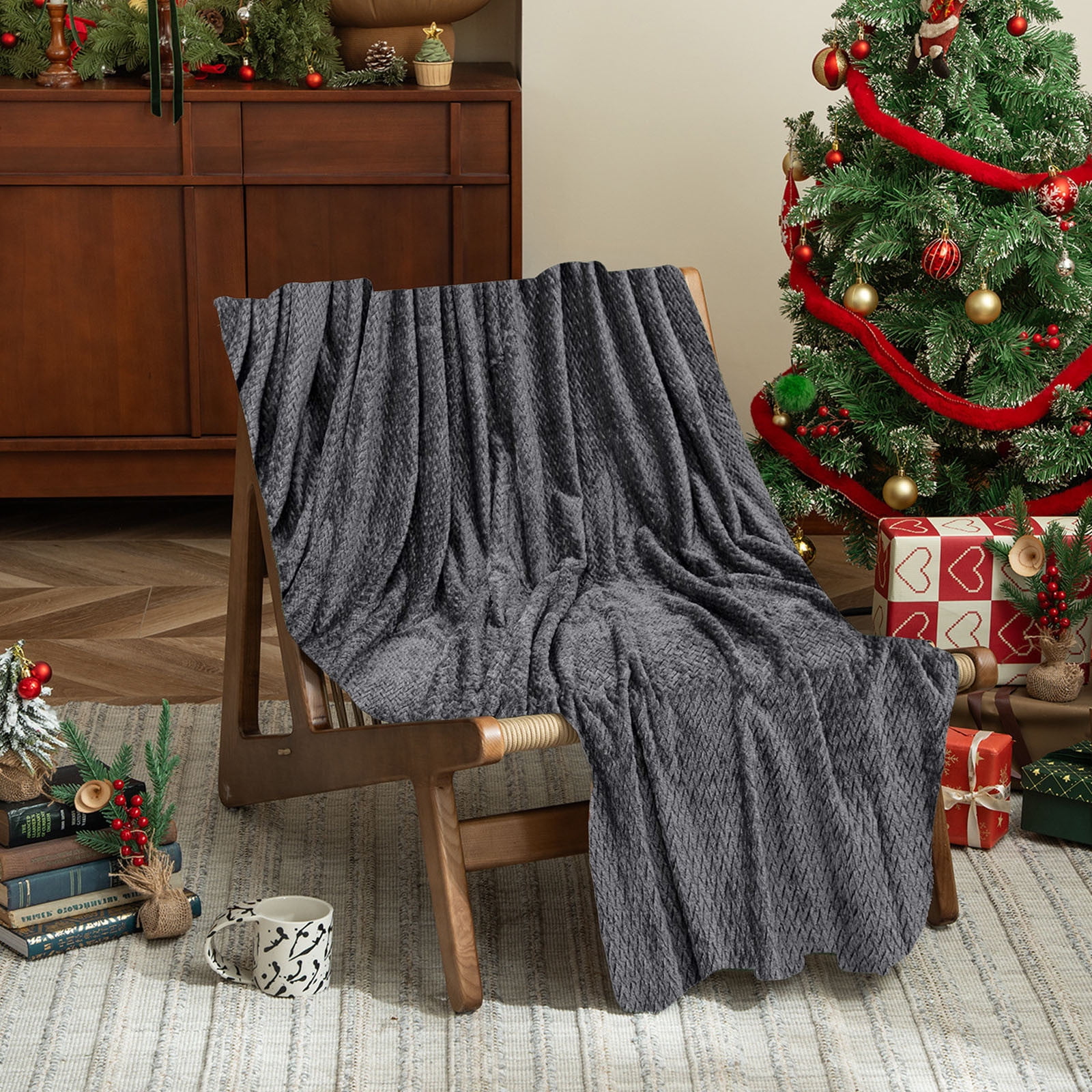Christmas Solid Color Blanket, 59x39