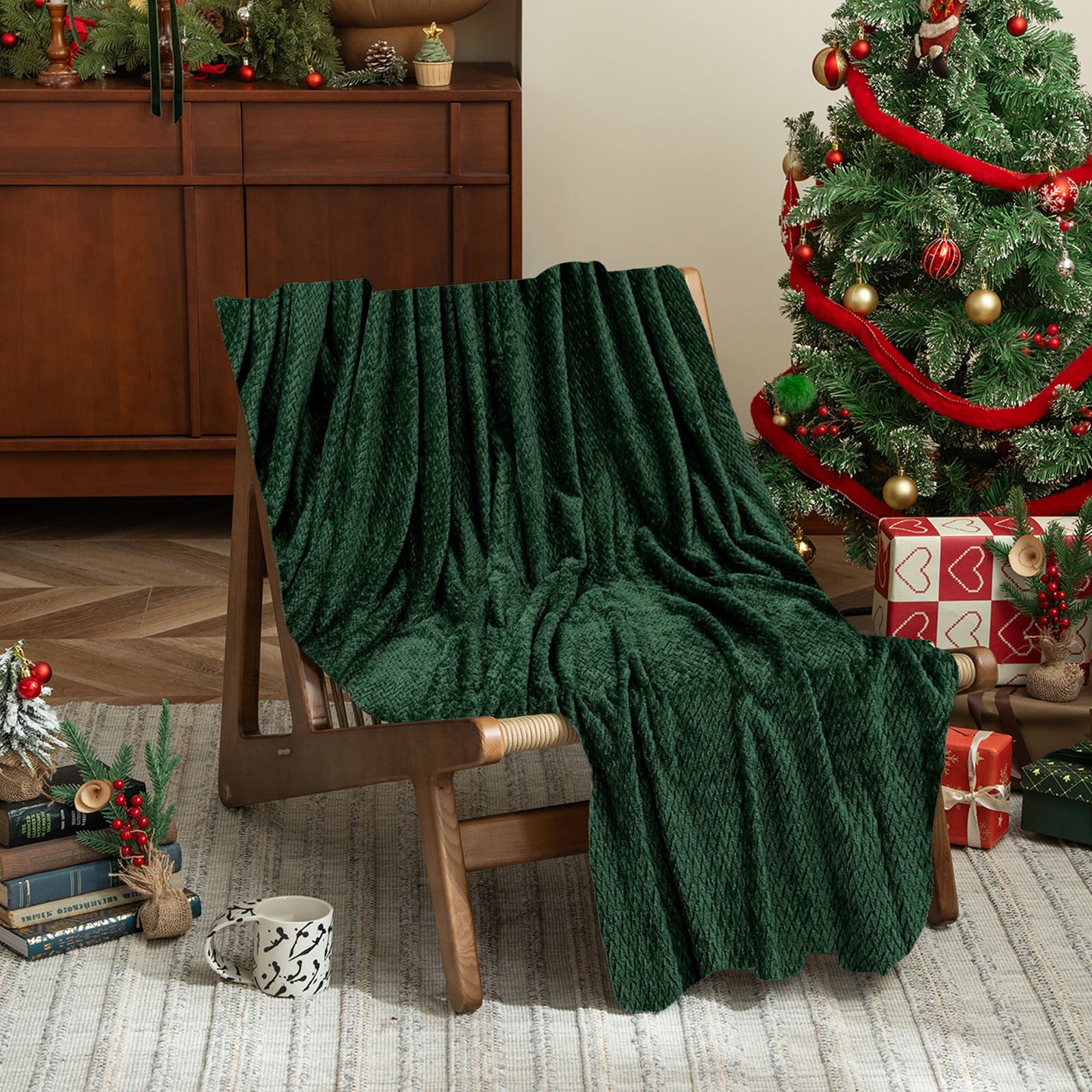 Christmas Solid Color Blanket, 59x39