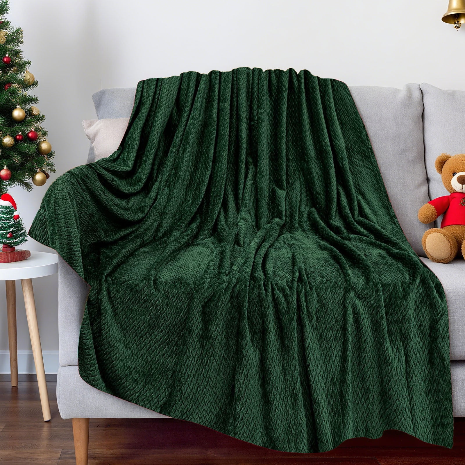 Christmas Solid Color Blanket, 59x39