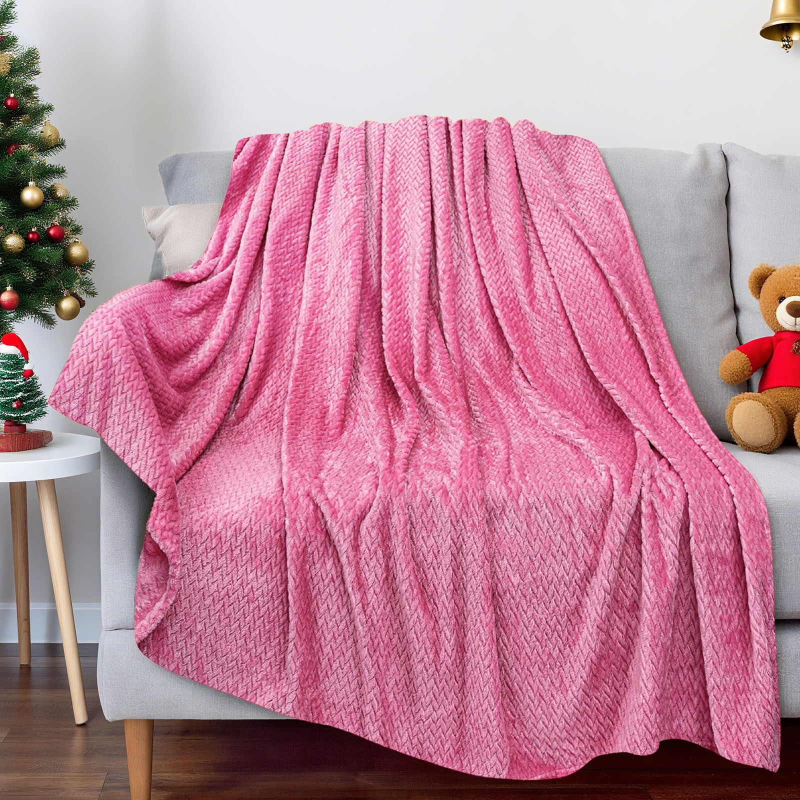 Christmas Solid Color Blanket, 59x39