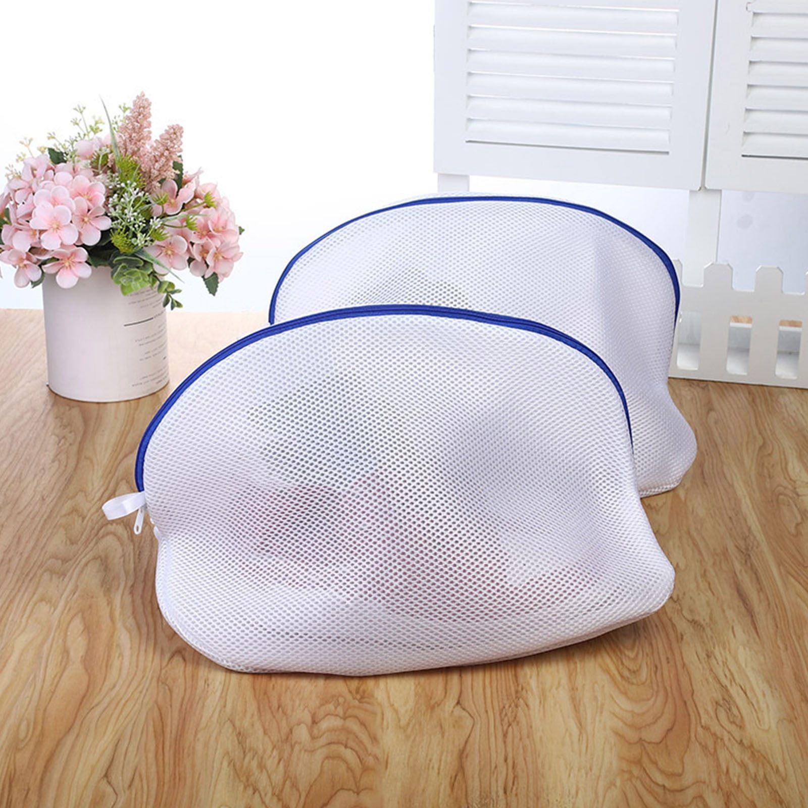 Shoe Wash Bag, Mesh Laundry Bag with Zipper, Portable Washable Shoe Storage Pouch Cleaning Laundry Bag for Sneakers Sock Toys Slipper L - Image 5