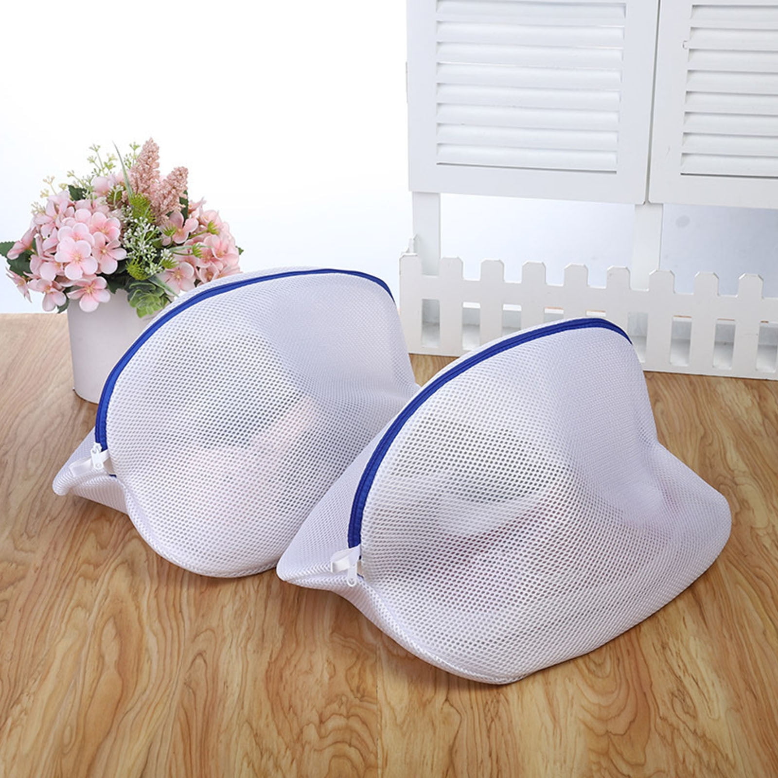 Shoe Wash Bag, Mesh Laundry Bag with Zipper, Portable Washable Shoe Storage Pouch Cleaning Laundry Bag for Sneakers Sock Toys Slipper S - Image 4