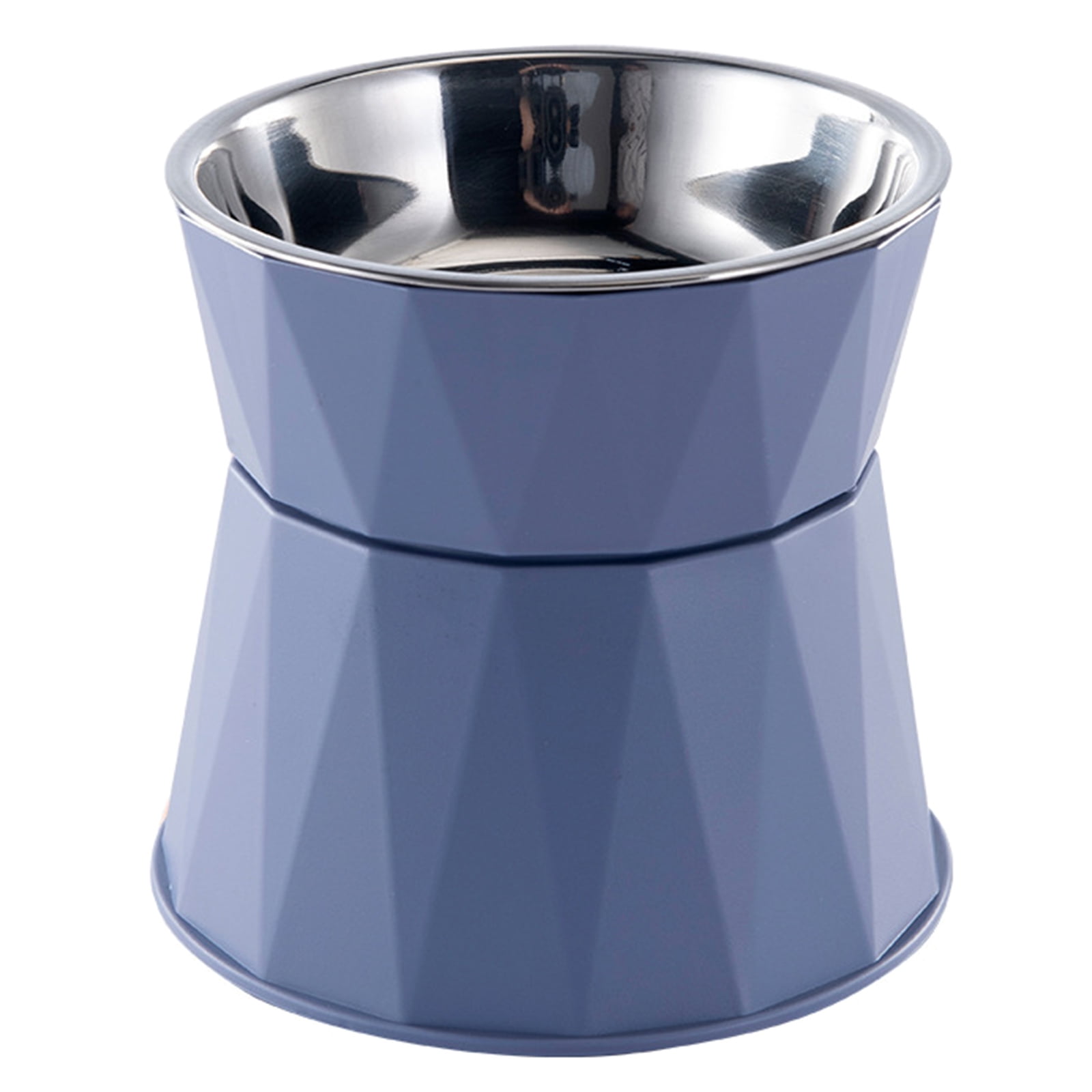 Dog Bowl Raised Cat Food Water Bowls with Detachable Elevated Stand Pet Stainless Steel Feeder Bowl No-Spill Anti Slip Blue - Image 1