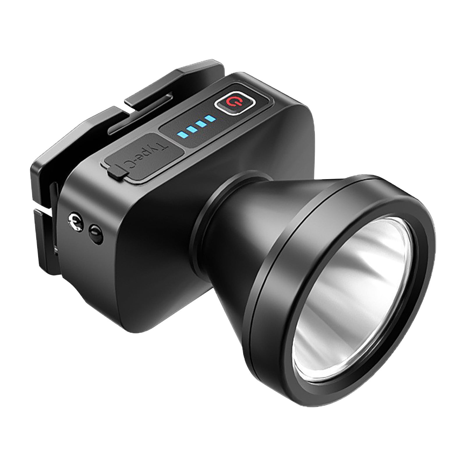 Rechargeable LED Headlamp, LED Spotlight Flashlight Outdoor, Long Lasting Large Waterproof Spot Light, Outdoor Fishing Night Fishing Lamp, Camping Light, for Hunting Boating Camping Black - Image 2