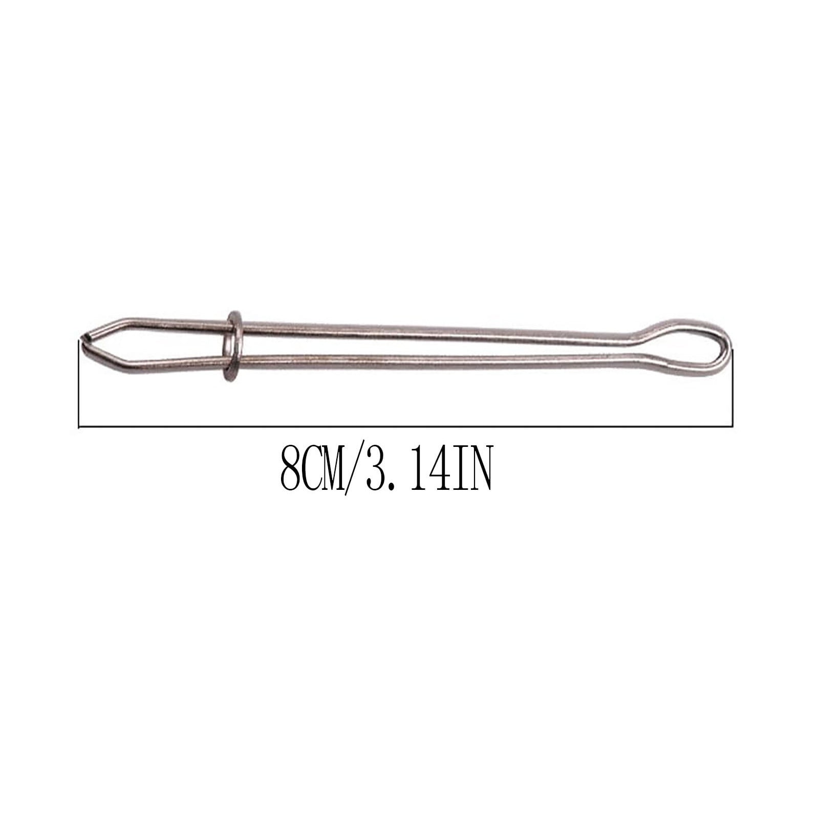 5Pcs Rope Threader, DIY Rope Threader Clip, Waist Band Threader, Metal Drawstring Belt Bodkin Threader, Sewing Puller Tool Set, for Hoodie Sweatpant Coats Pants Elastic Replacement Silver - Image 3