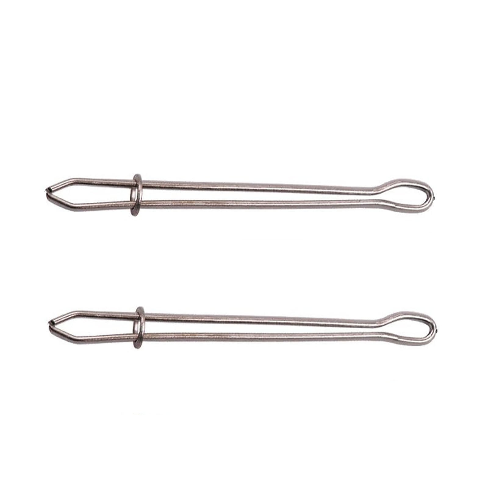 5Pcs Rope Threader, DIY Rope Threader Clip, Waist Band Threader, Metal Drawstring Belt Bodkin Threader, Sewing Puller Tool Set, for Hoodie Sweatpant Coats Pants Elastic Replacement Silver - Image 4